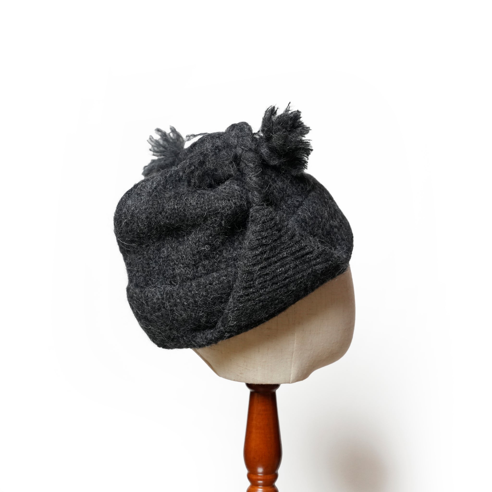 Alpaca Shaggy Chullio Hat | Color_Charcoal | No_prc05-02_charcoal【MONITALY_モニタリー】