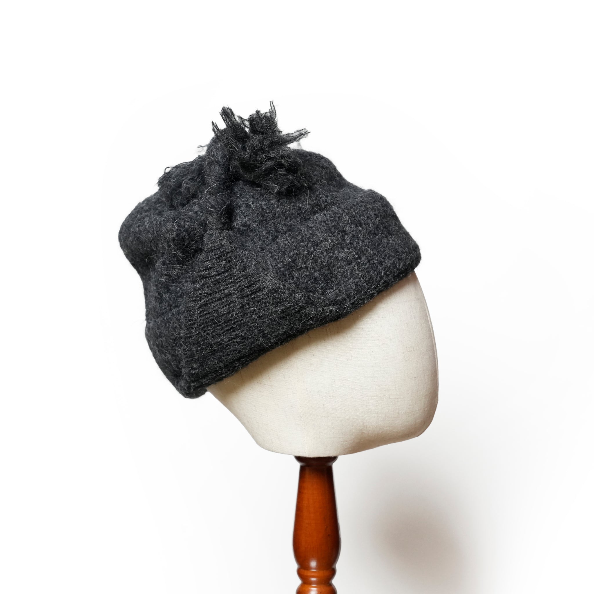 Alpaca Shaggy Chullio Hat | Color_Charcoal | No_prc05-02_charcoal【MONITALY_モニタリー】