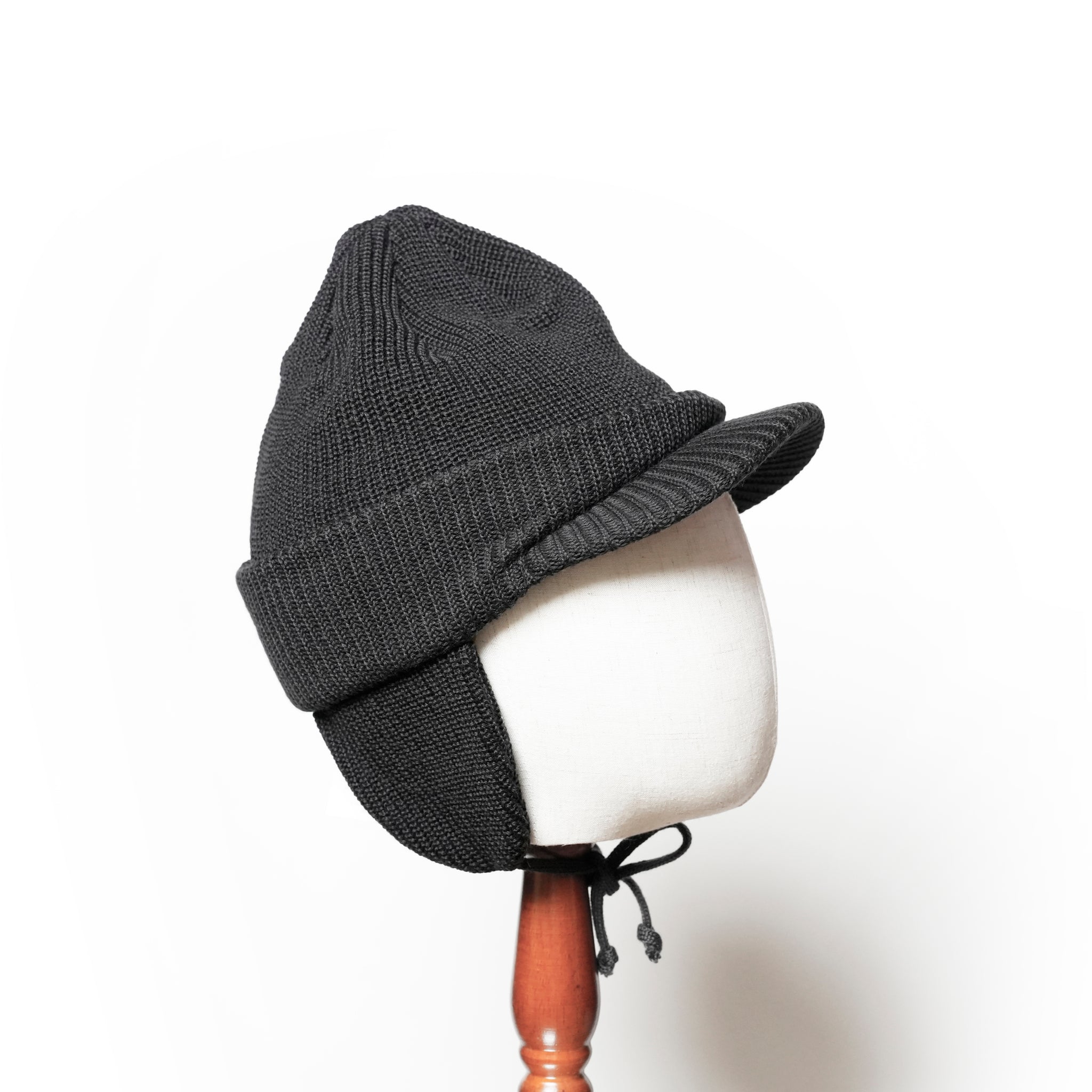 Ear Brim Beanie | Color_Beige / Charcoal / Black | No_rl-25-1407【RACAL_ラカル】