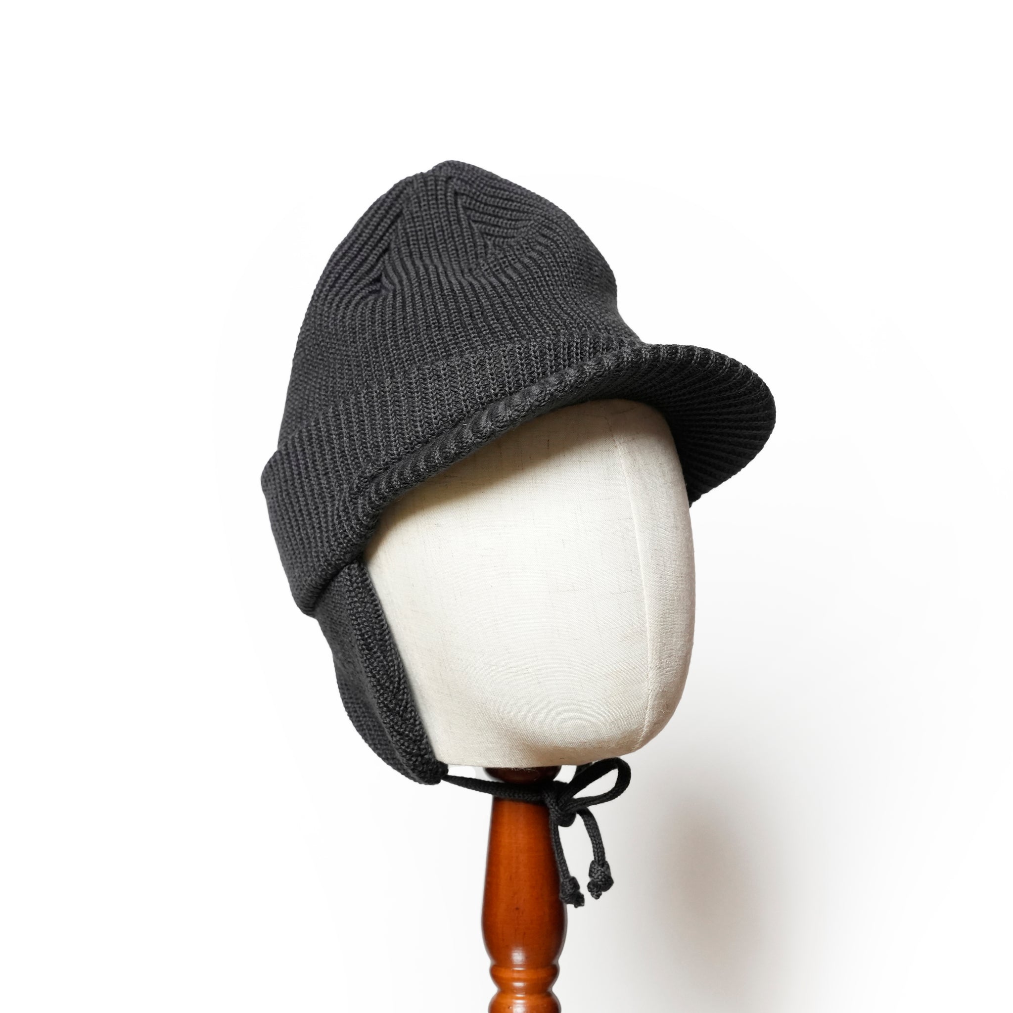 Ear Brim Beanie | Color_Beige / Charcoal / Black | No_rl-25-1407【RACAL_ラカル】