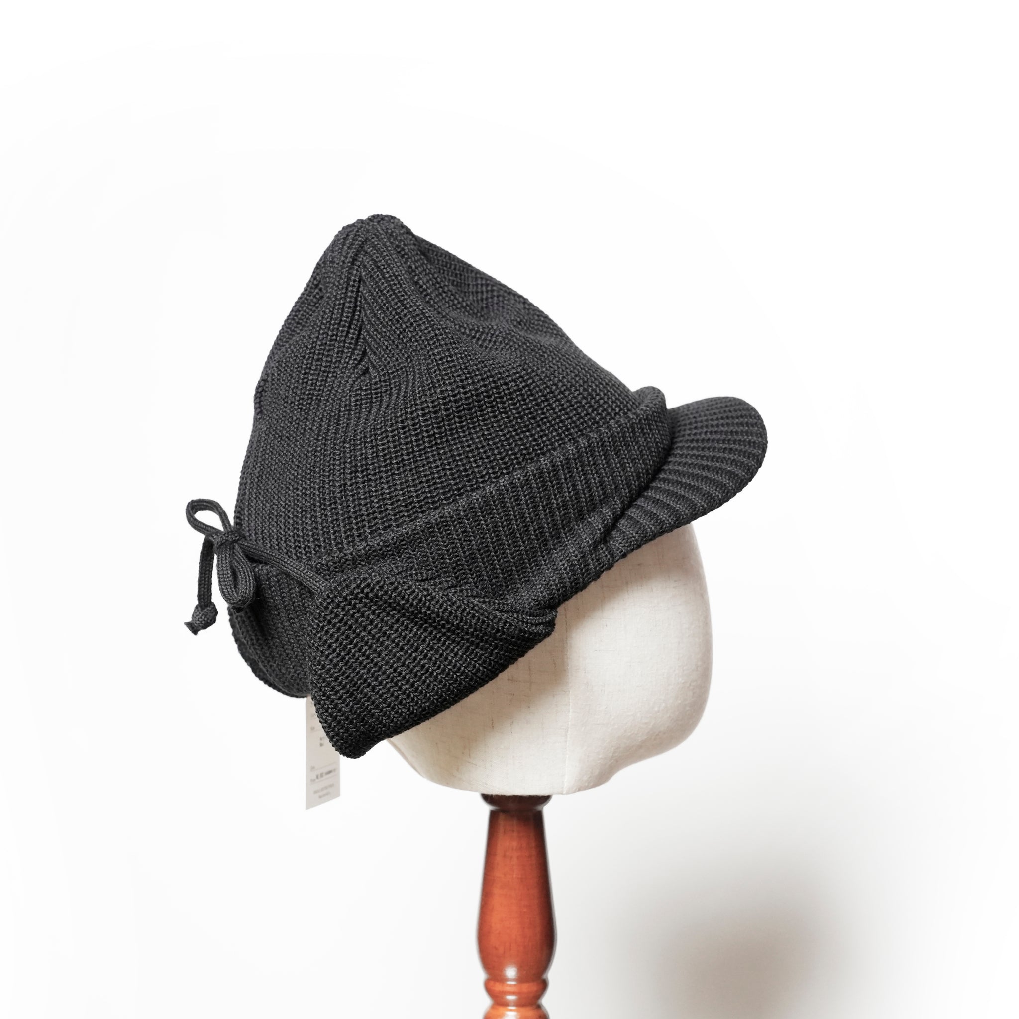 Ear Brim Beanie | Color_Beige / Charcoal / Black | No_rl-25-1407【RACAL_ラカル】
