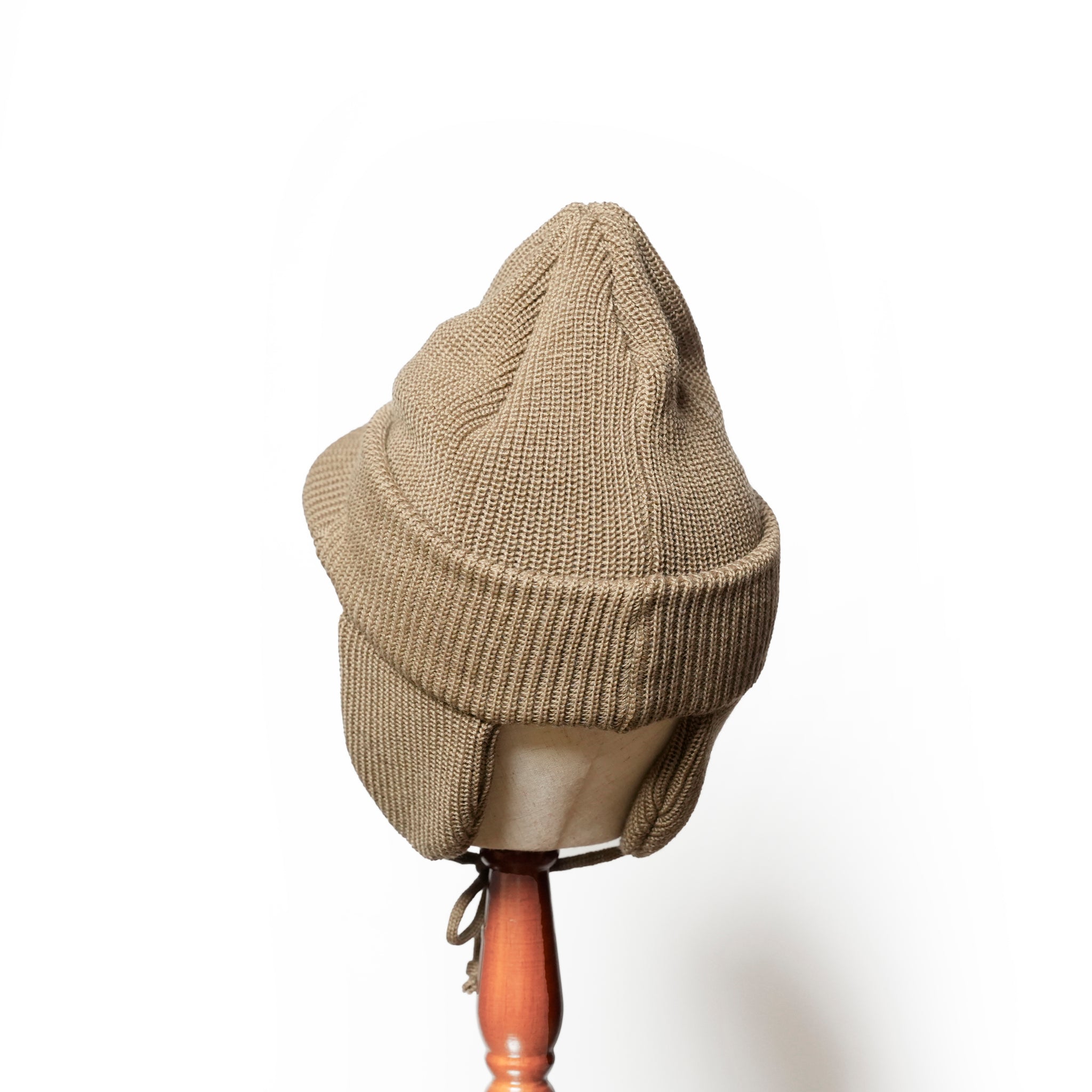 Ear Brim Beanie | Color_Beige / Charcoal / Black | No_rl-25-1407【RACAL_ラカル】