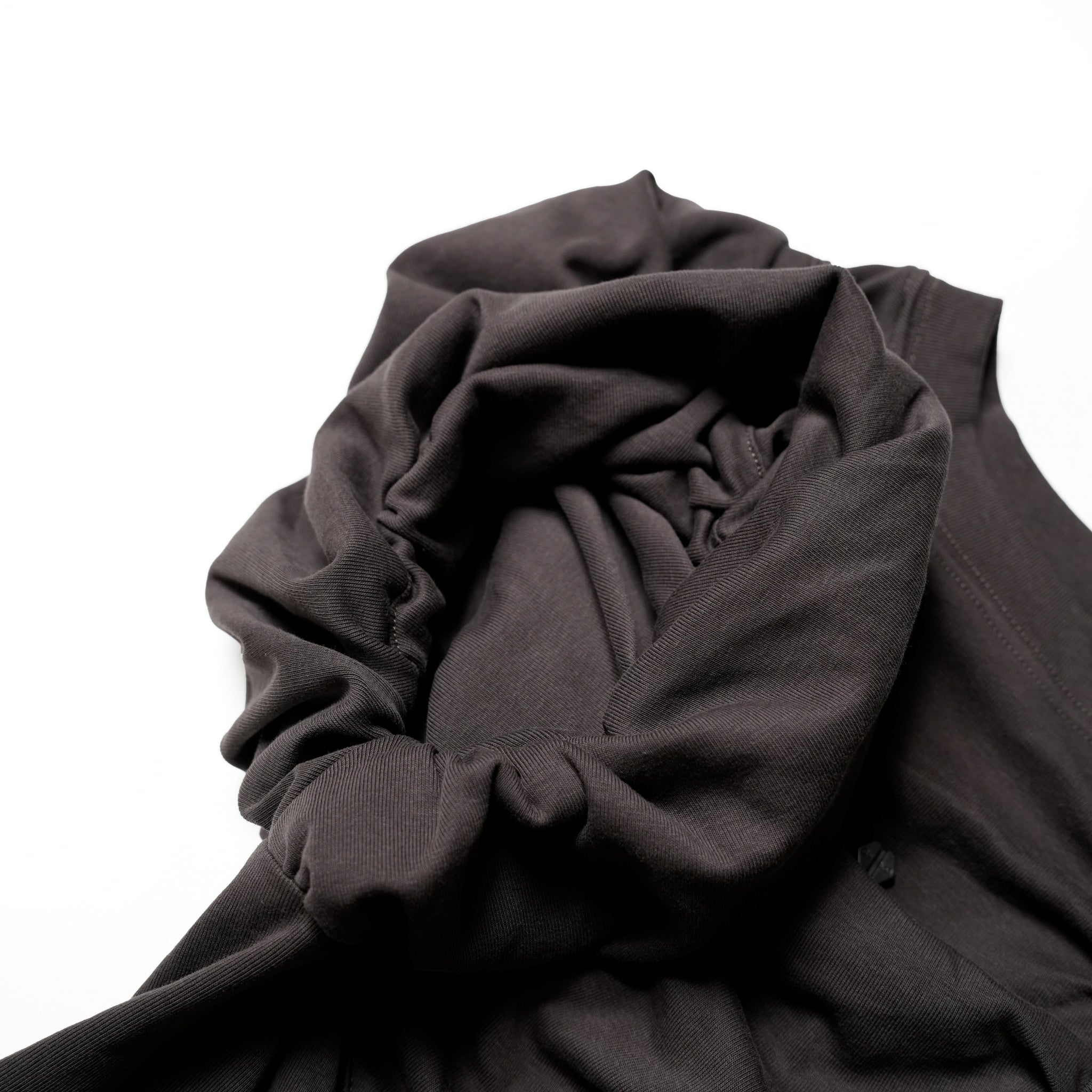 SNS24-T09 | Seivson 2024SS Cyber Girl Futuristic Drawstring Sports Top - Dark Gray【SEIVSON_セイブソン】【archive】