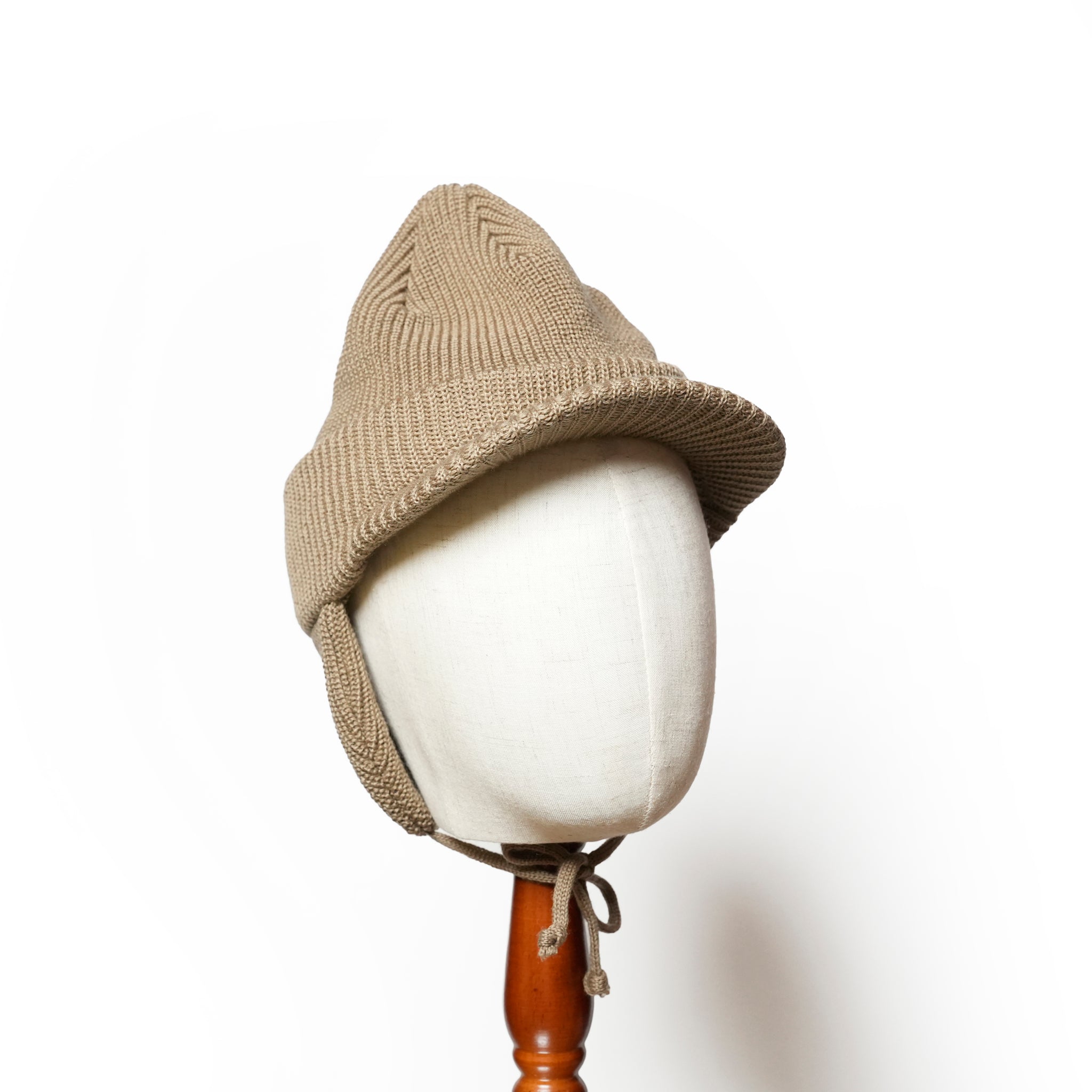 Ear Brim Beanie | Color_Beige / Charcoal / Black | No_rl-25-1407【RACAL_ラカル】