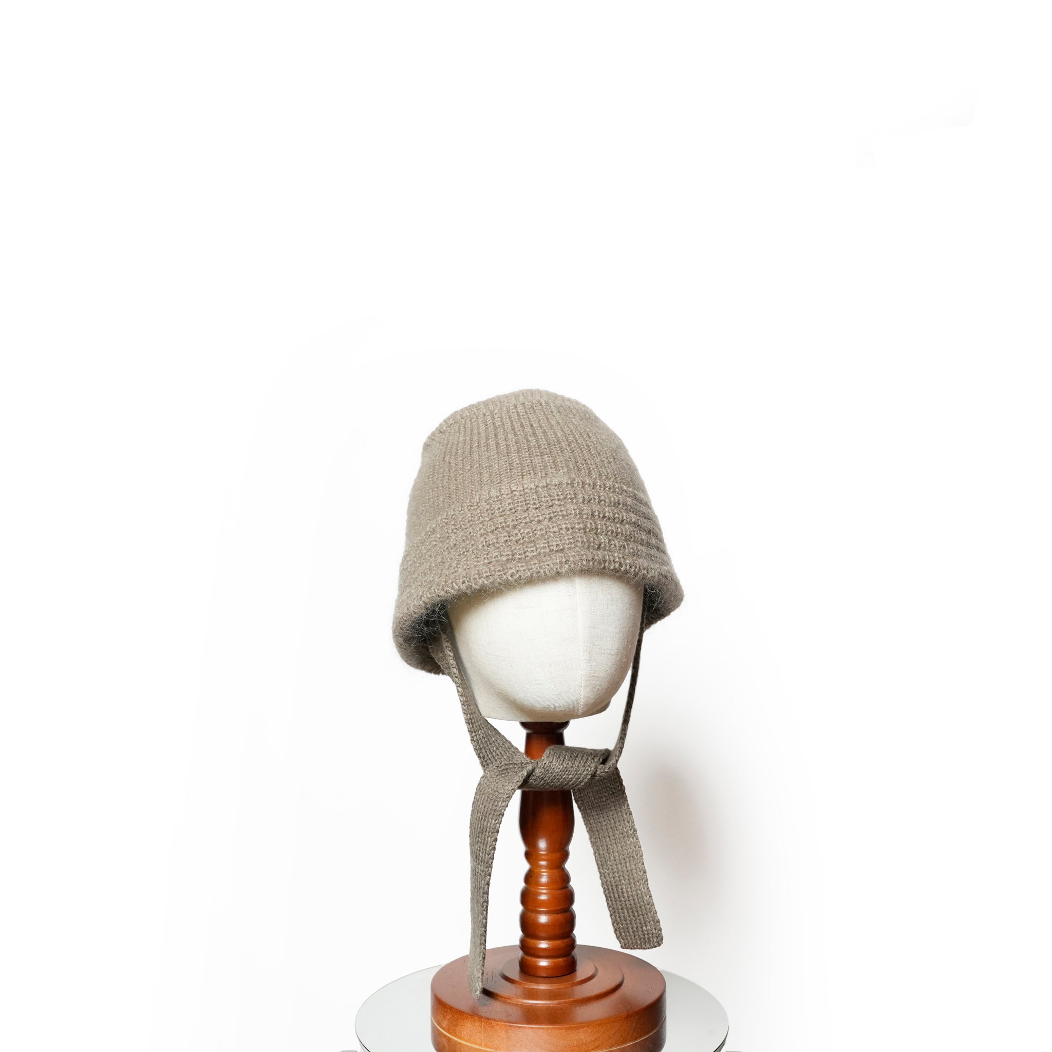 Mohair Knit Bucket Hat | Color_Ivory / Grayge / Black | No_rl-25-037w【RACAL_ラカル】