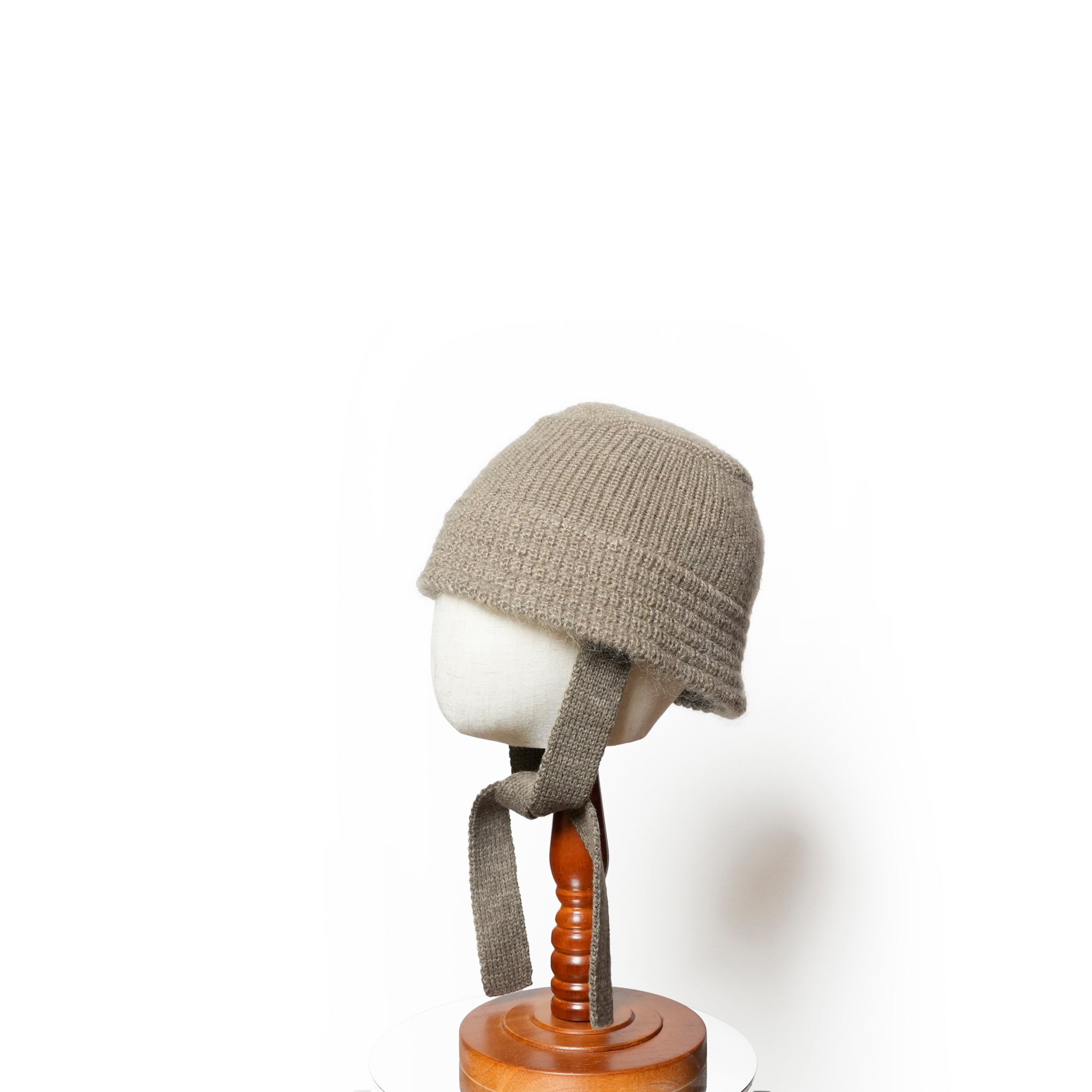 Mohair Knit Bucket Hat | Color_Ivory / Grayge / Black | No_rl-25-037w【RACAL_ラカル】