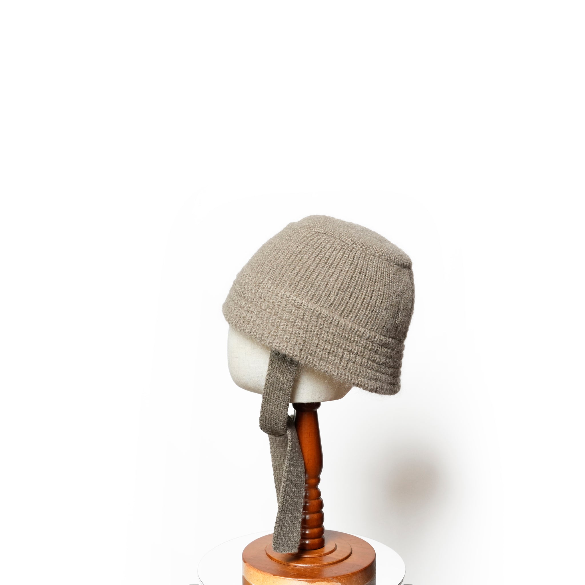 Mohair Knit Bucket Hat | Color_Ivory / Grayge / Black | No_rl-25-037w【RACAL_ラカル】
