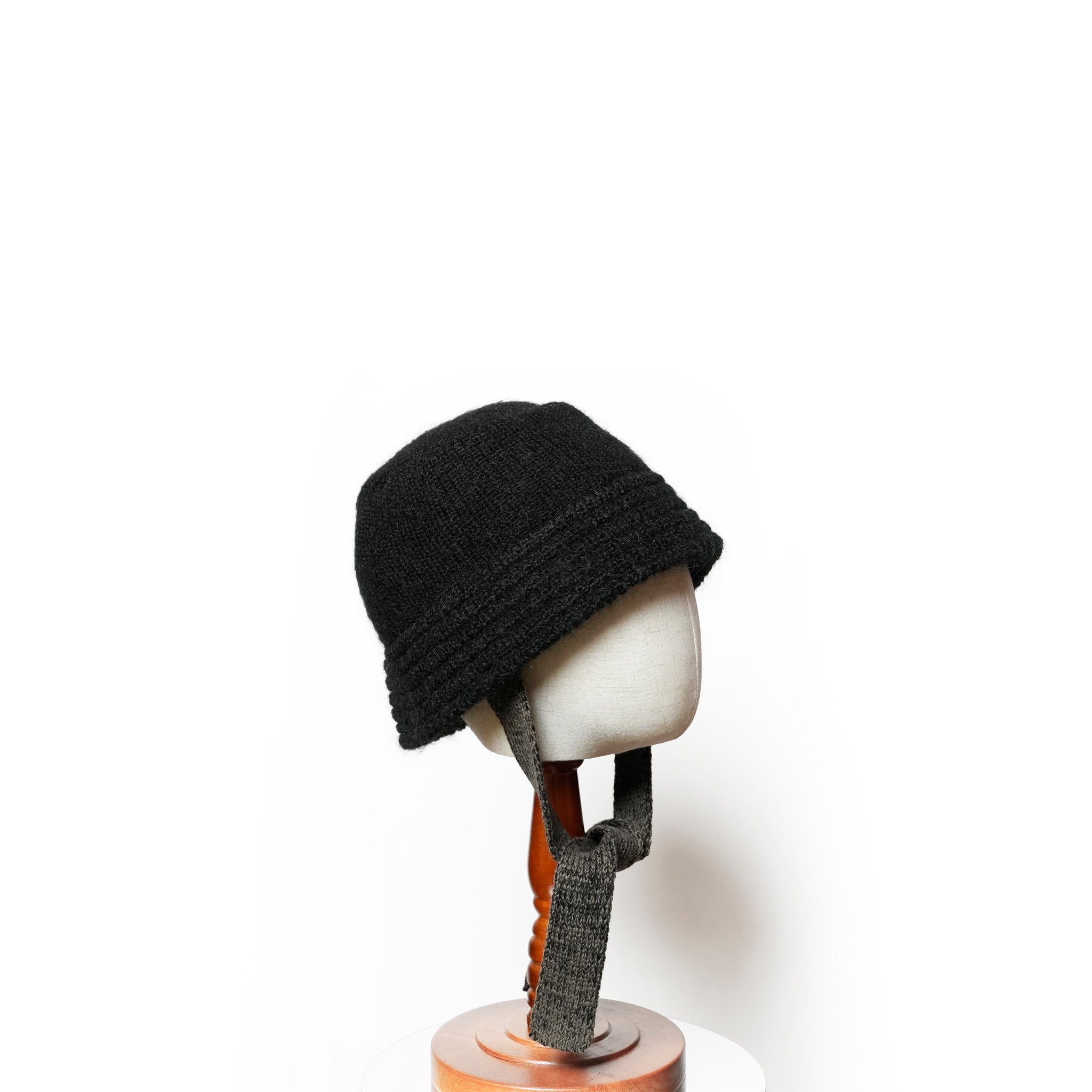Mohair Knit Bucket Hat | Color_Ivory / Grayge / Black | No_rl-25-037w【RACAL_ラカル】