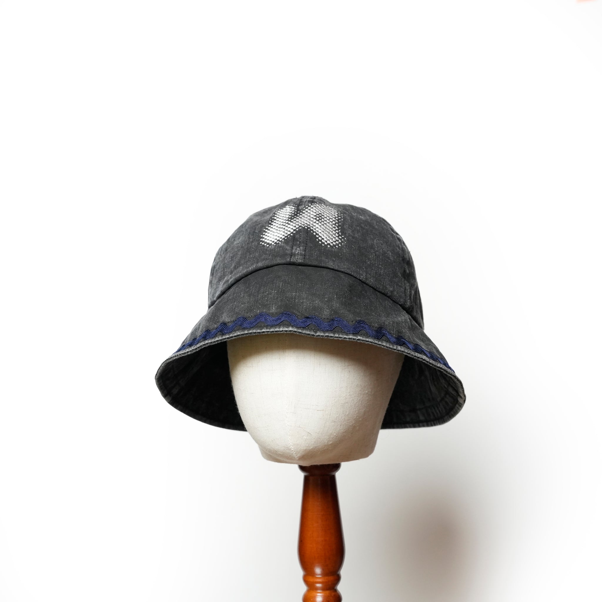 Logo Metro Hat | Color_Indigo / Black | No_ia-25-128【INDIETRO ASSOCIATION_インディエトロアソシエーション】