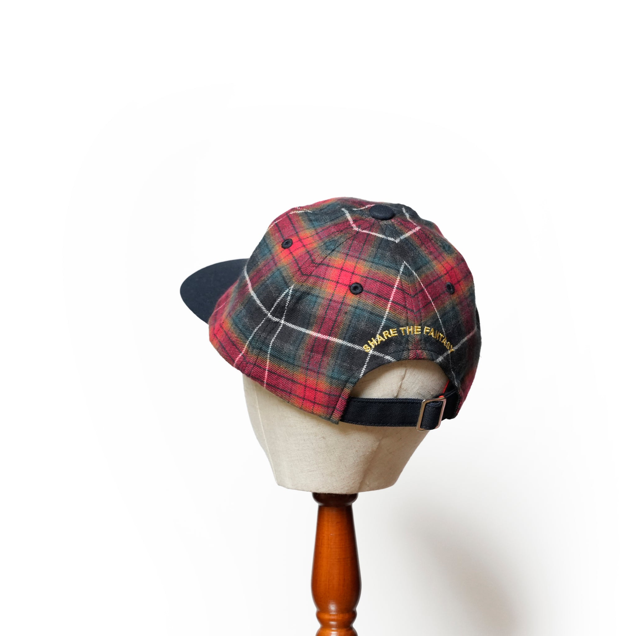 6 panel long brim cap – Red(C) | stf-001-red(c)_red(c) | SHARE THE FANTASY