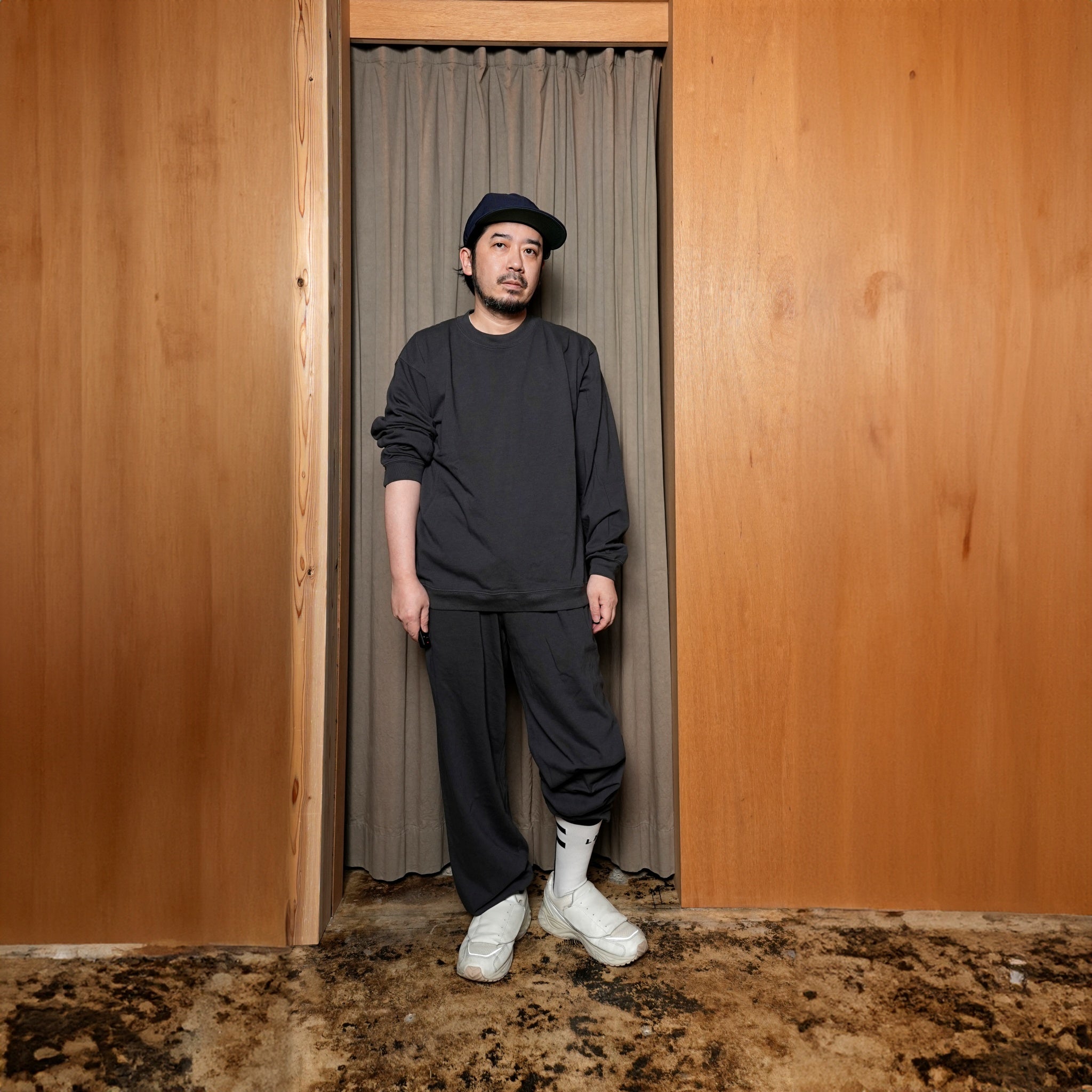 cstm03 | Heavy Coton Sweat Pants | Color:#White,#Black,#Navy,#Charcoal | Size:M/L/XL | 【Smoke T One】【ONE CS FITS ALL】