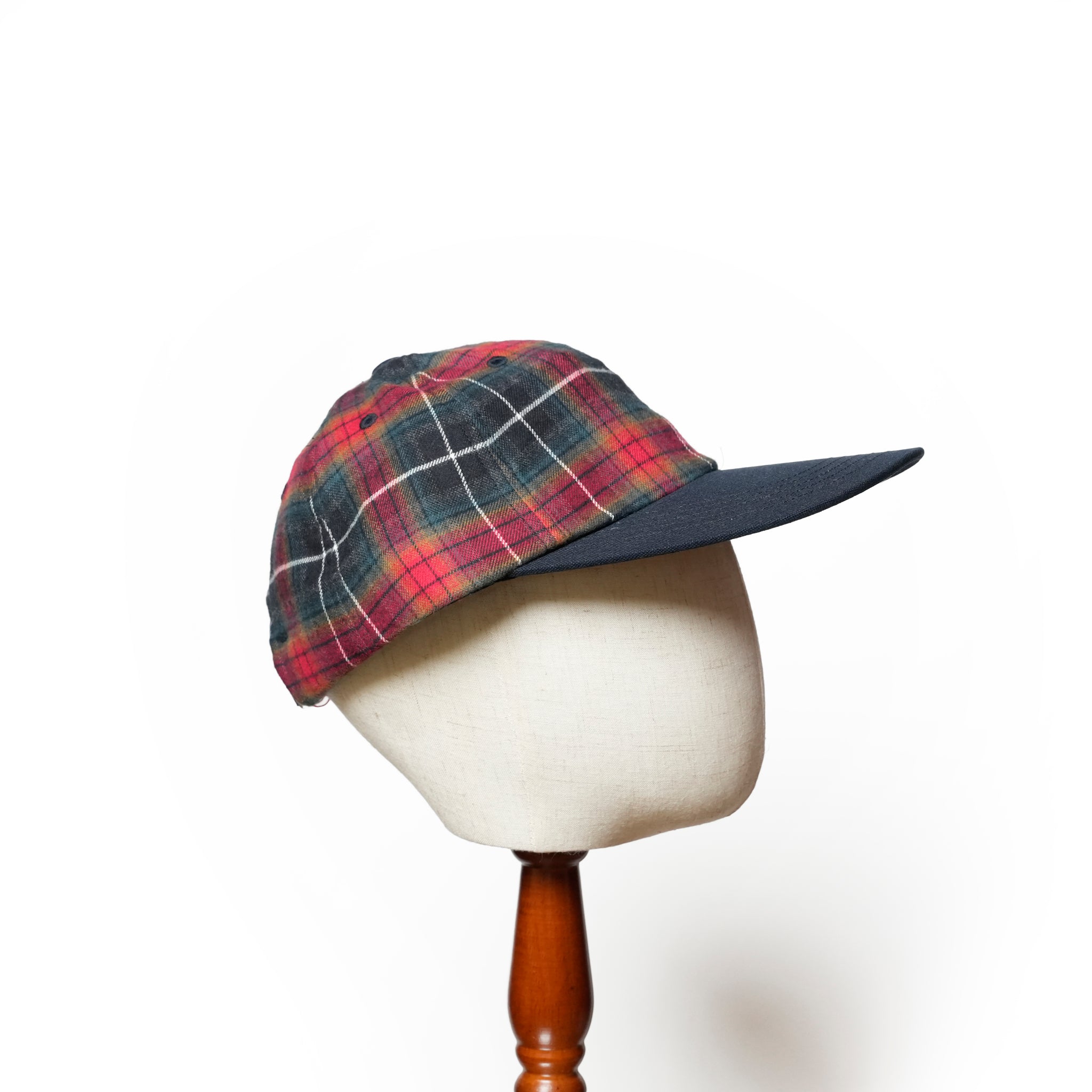 6 panel long brim cap – Red(C) | stf-001-red(c)_red(c) | SHARE THE FANTASY