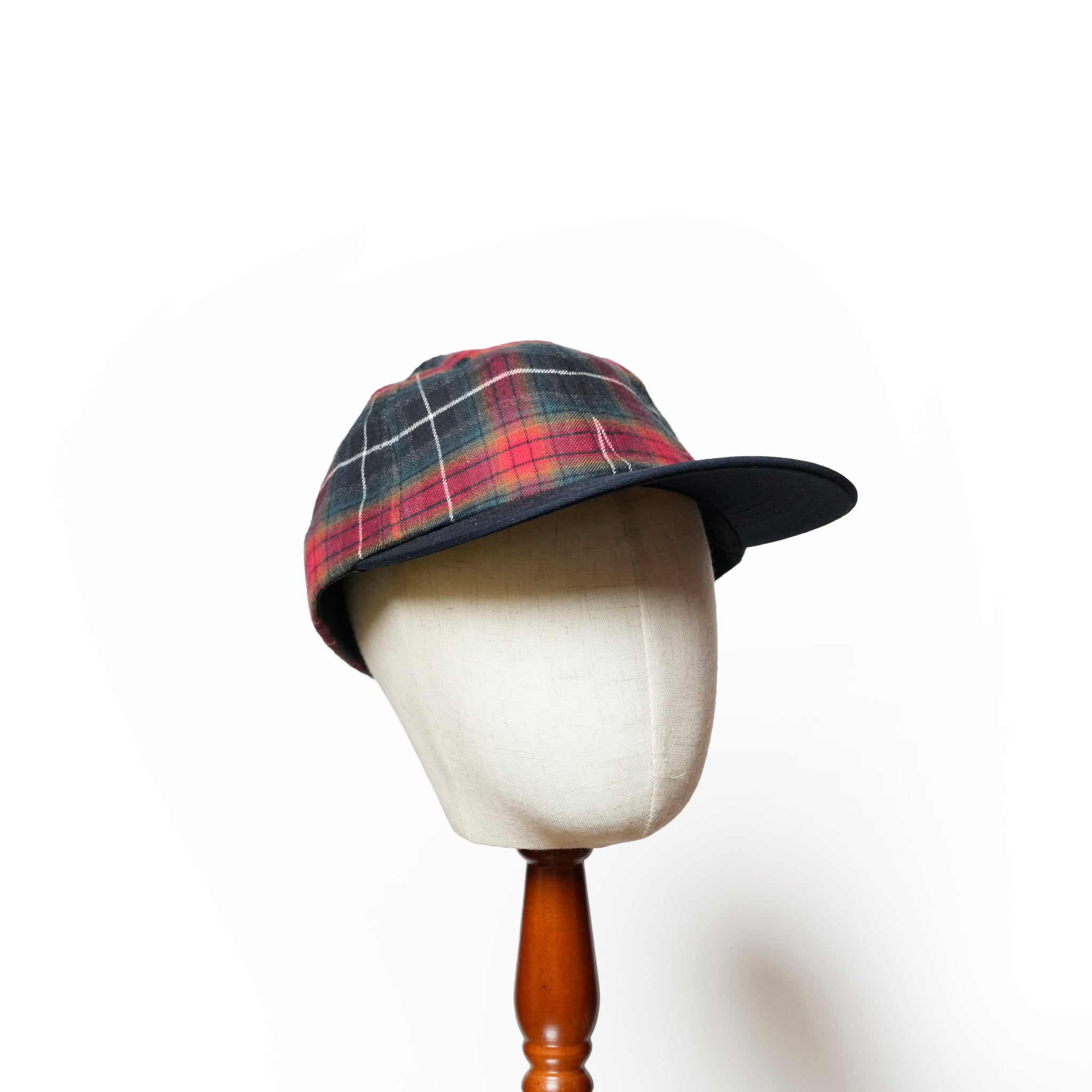 6 panel long brim cap – Red(C) | stf-001-red(c)_red(c) | SHARE THE FANTASY