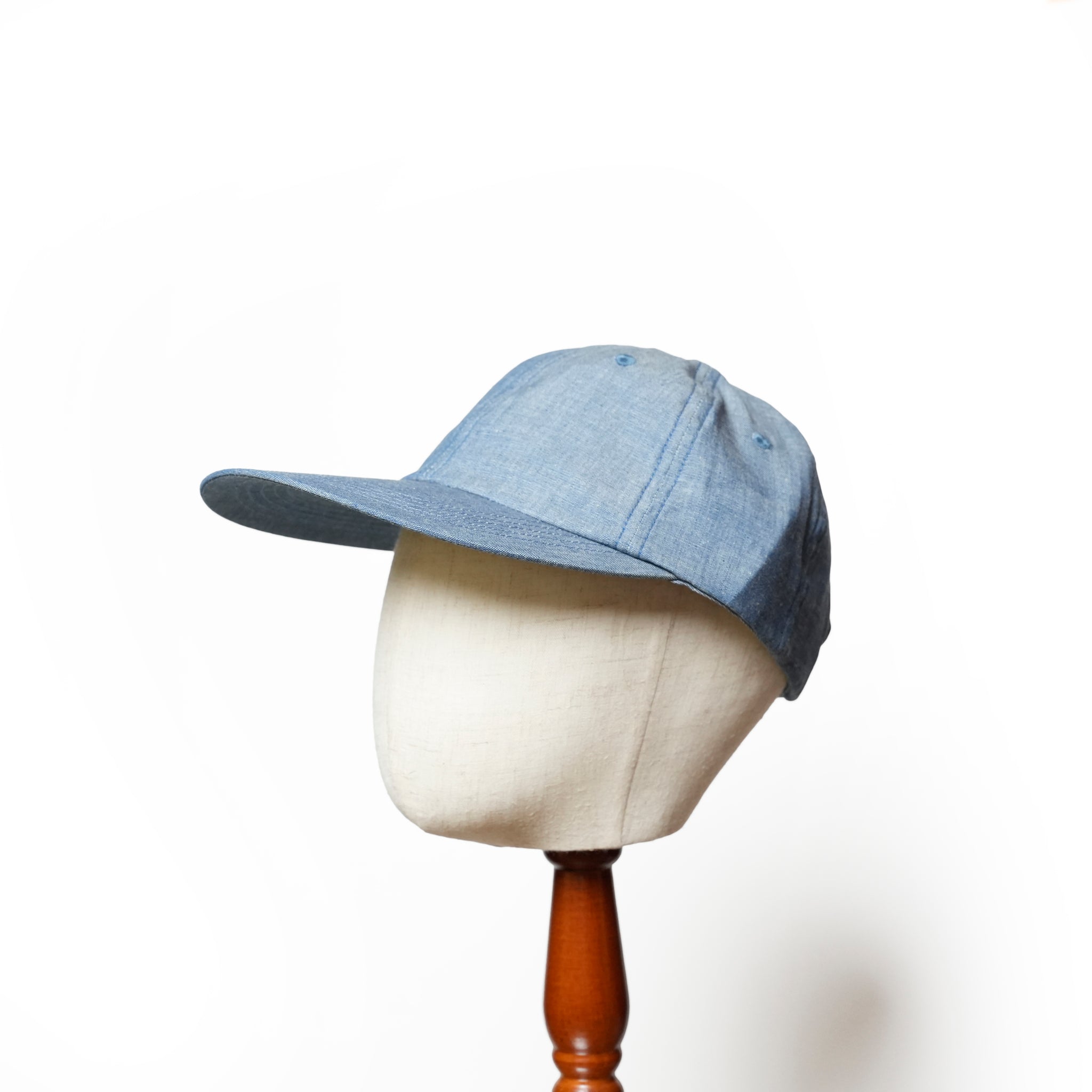 6 panel long brim cap – Indigo(P) | stf-001-indigo(p) | SHARE THE FANTASY