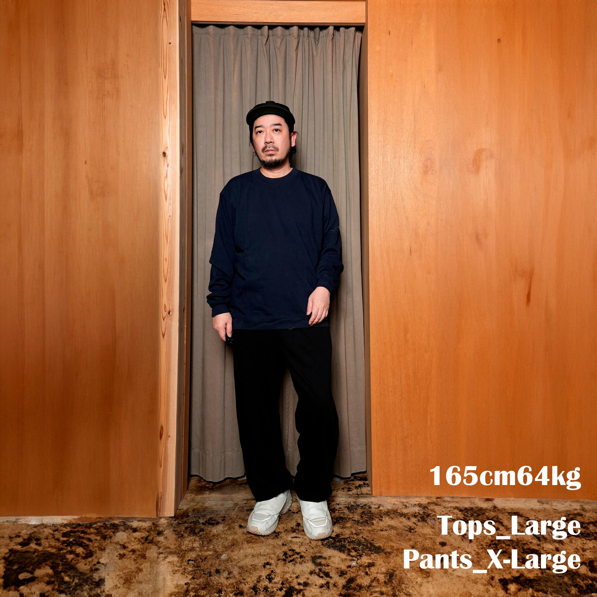 cstm02 | Heavy Coton Sweat Shirts | Color:#White,#Black,#Navy,#Charcoal | Size:M/L/XL | 【SMOKE TONE×CAMBER】【SMOKE T ONE】【ONE CS FITS ALL】