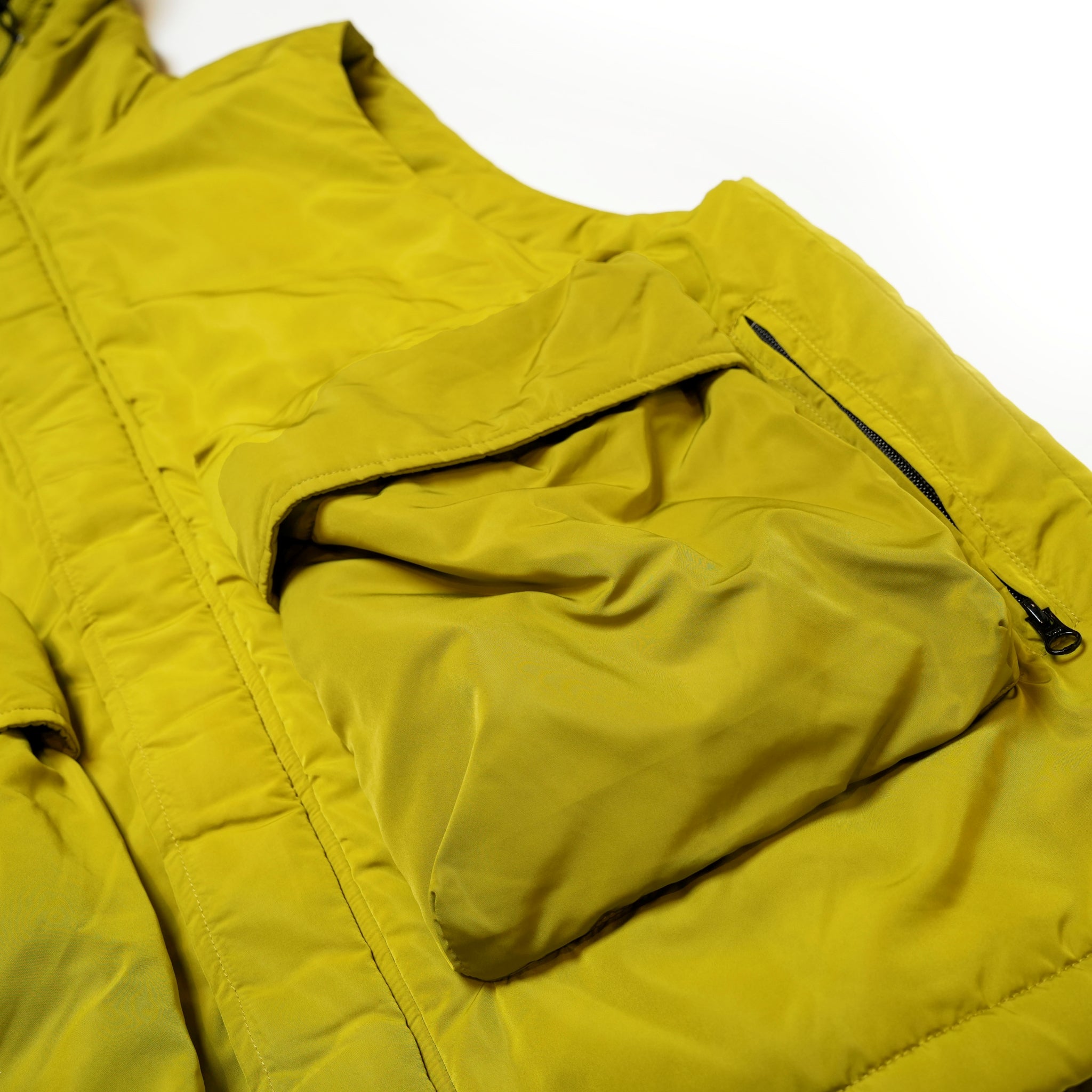 HYATT PUFF VEST – Lime | KELEN MEN