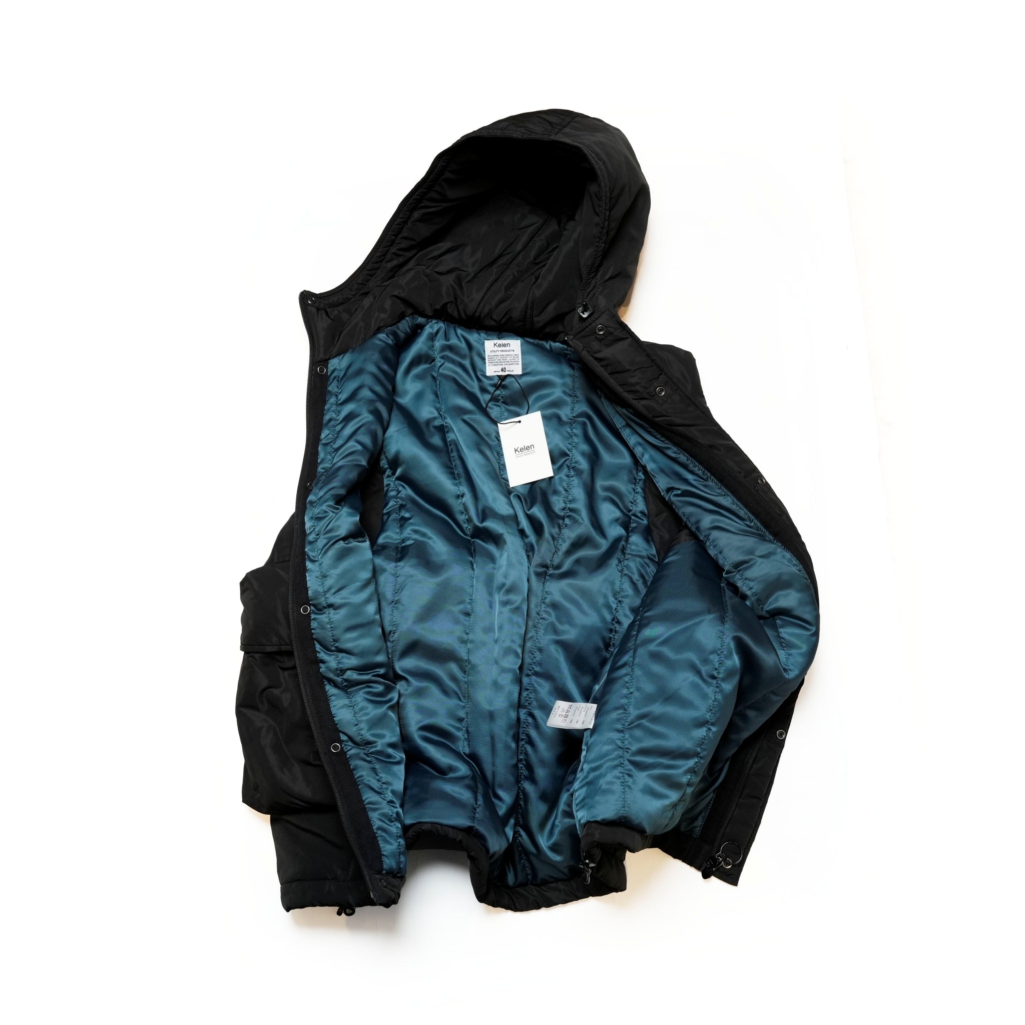 HYATT PUFF VEST – Black | KELEN MEN
