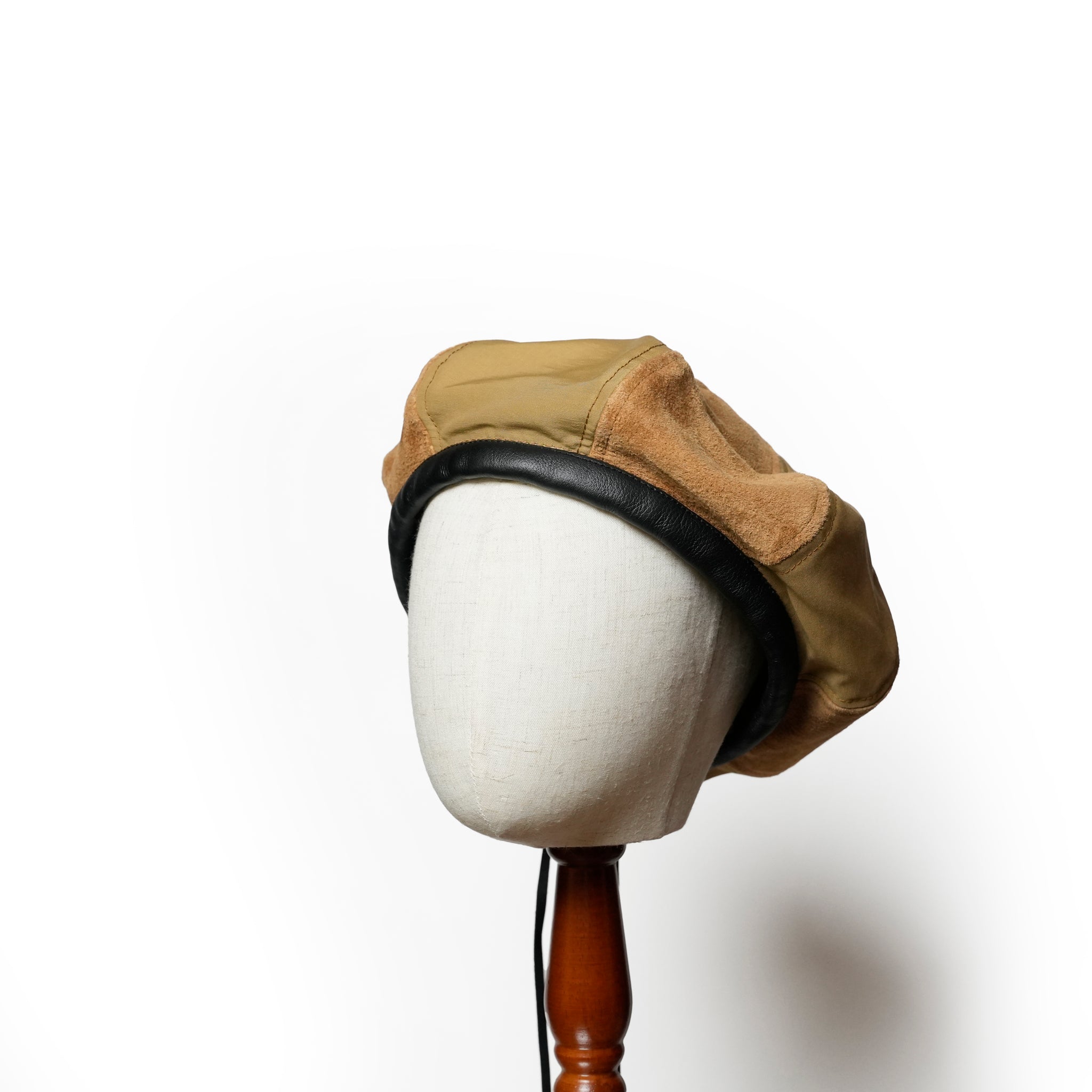 IA-24-103_BROWN | 8Panel Combi Beret | Color:Brown【INDIETRO ASSOCIATION_インディエトロアソシエーション】