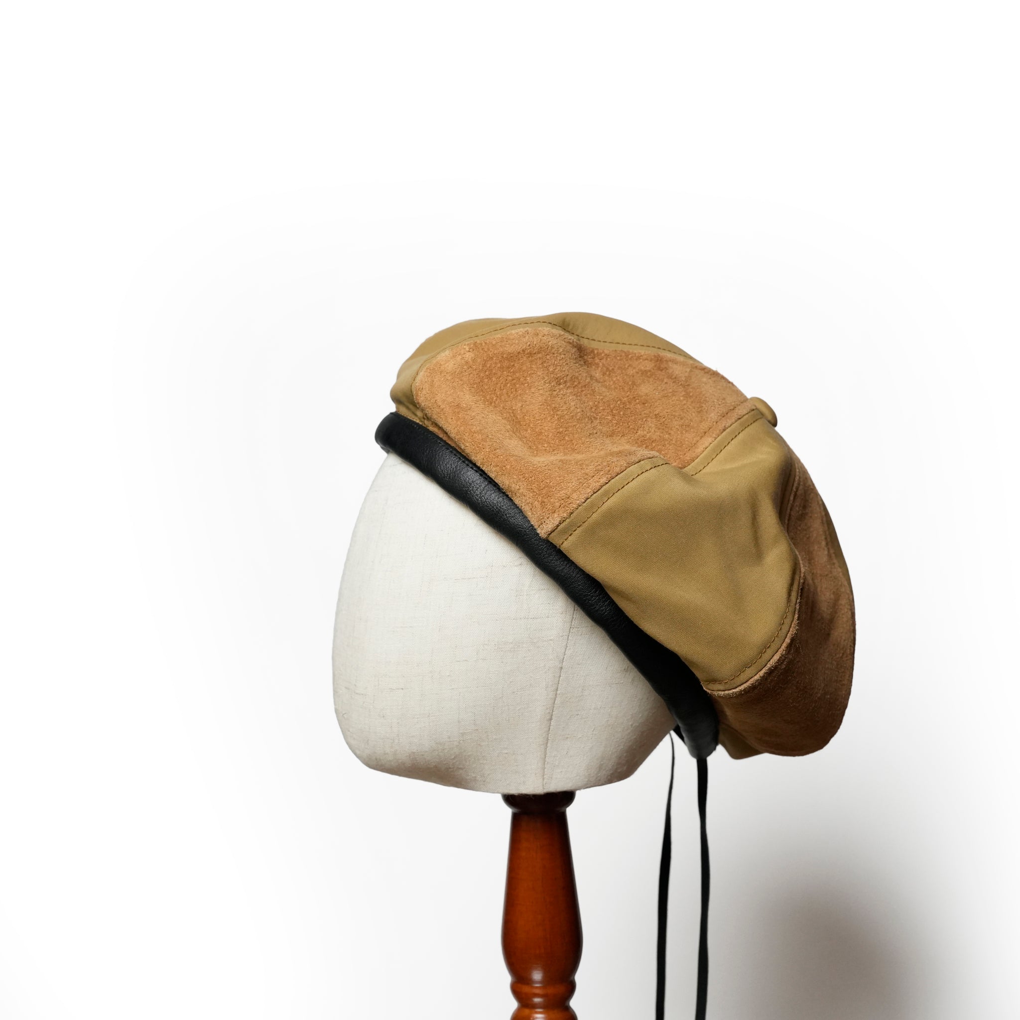 IA-24-103_BROWN | 8Panel Combi Beret | Color:Brown【INDIETRO ASSOCIATION_インディエトロアソシエーション】