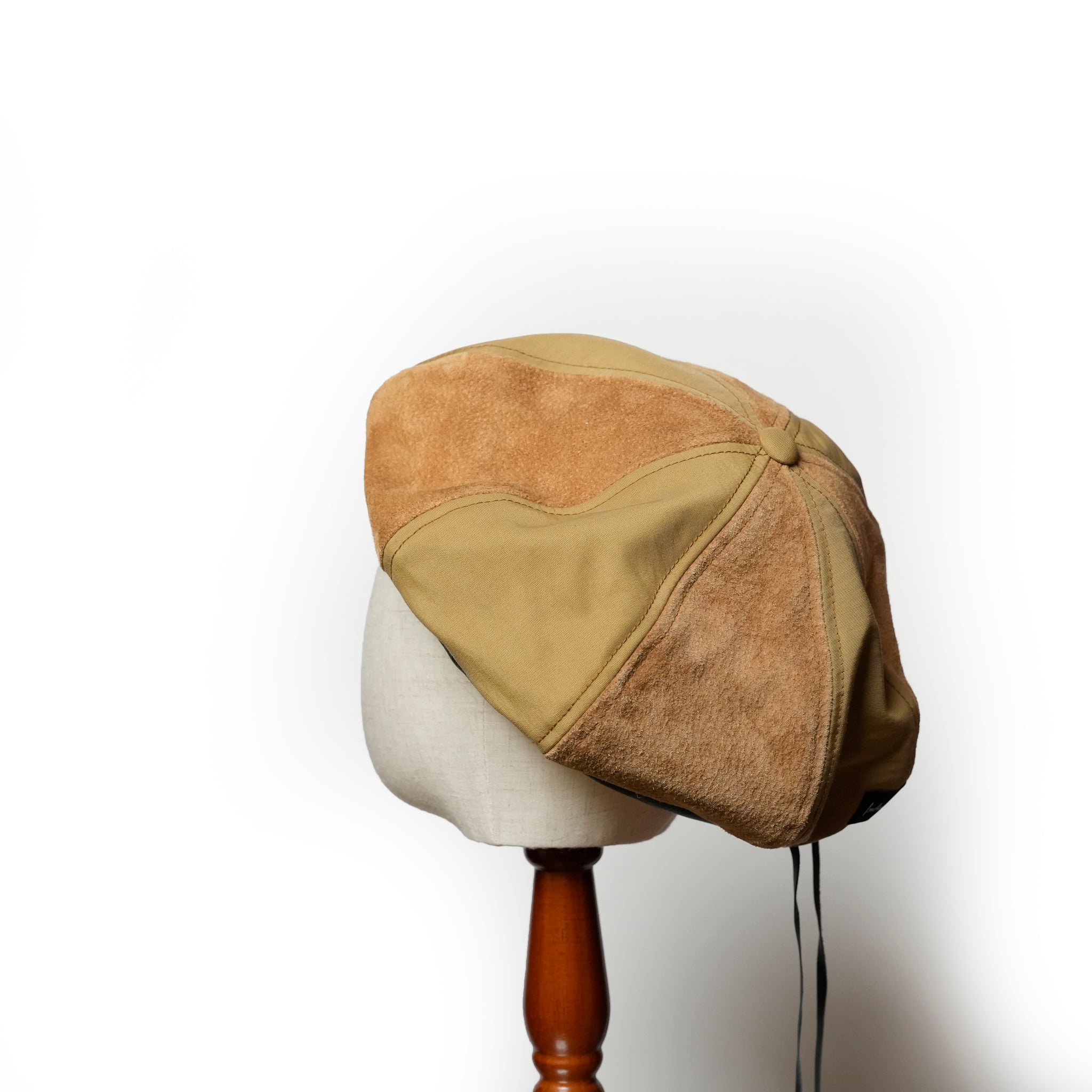 IA-24-103_BROWN | 8Panel Combi Beret | Color:Brown【INDIETRO ASSOCIATION_インディエトロアソシエーション】