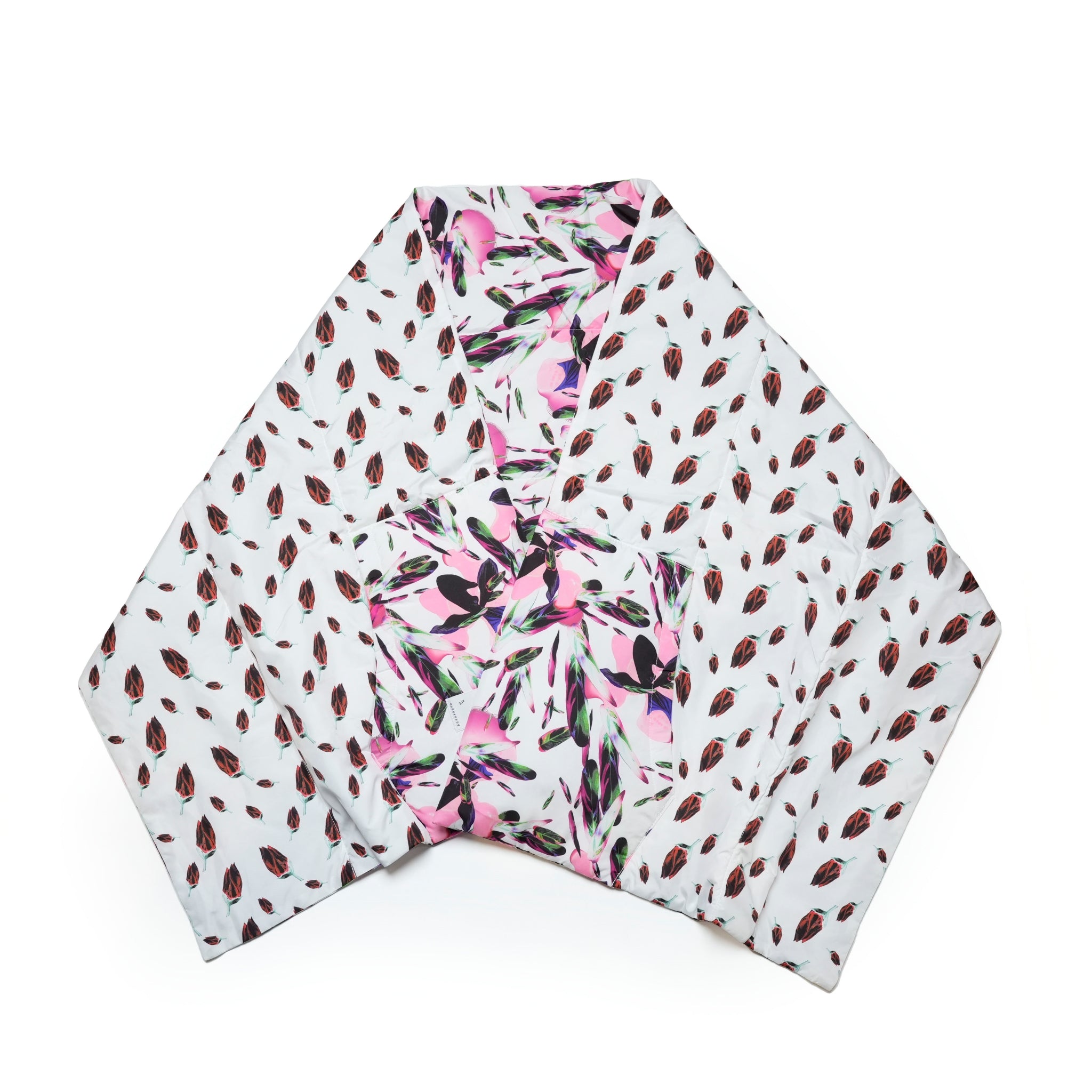 BSD24AW-02_WHITE | Flower Down Stole | Color:White【BEDSIDEDRAMA_ベッドサイドドラマ】