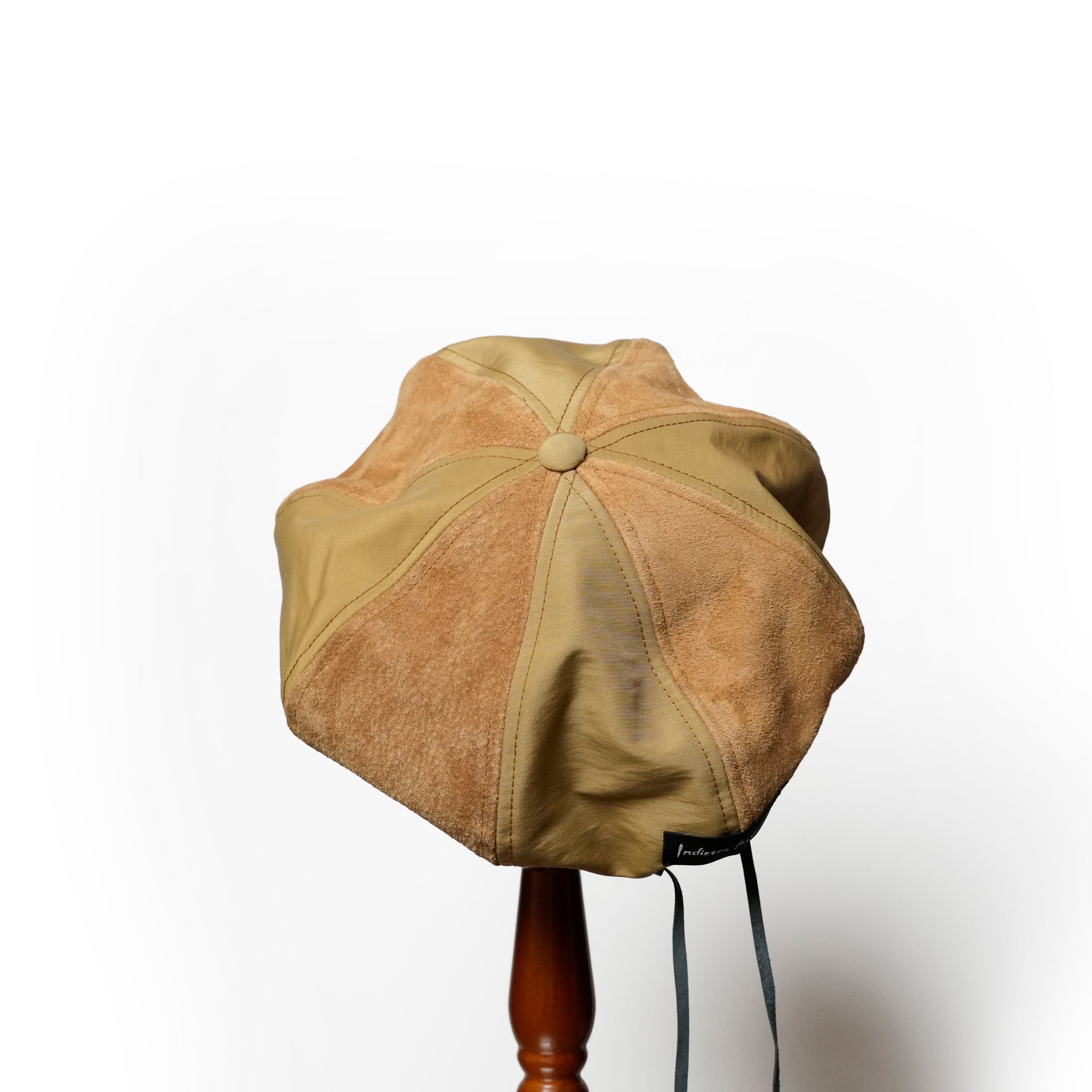IA-24-103_BROWN | 8Panel Combi Beret | Color:Brown【INDIETRO ASSOCIATION_インディエトロアソシエーション】