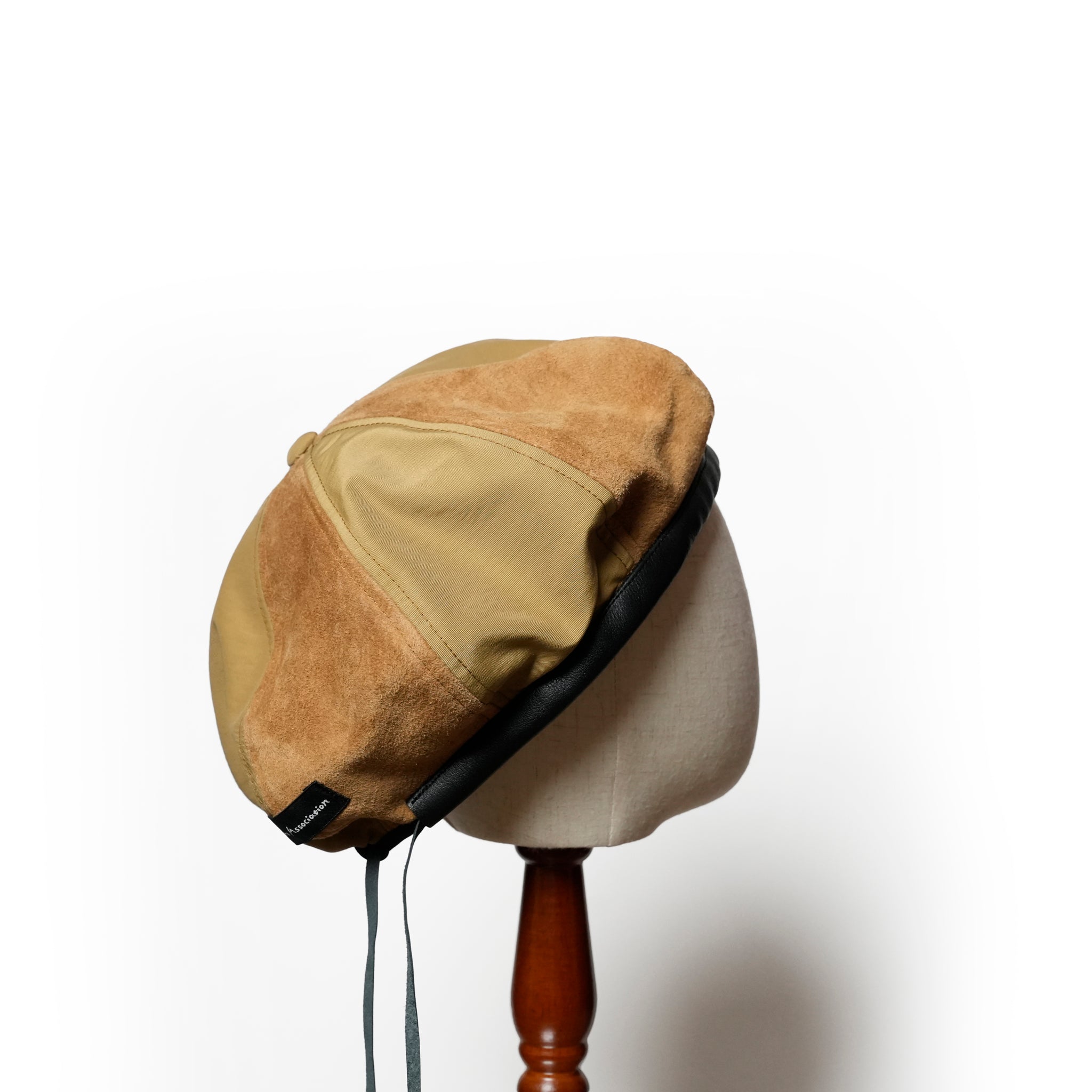 IA-24-103_BROWN | 8Panel Combi Beret | Color:Brown【INDIETRO ASSOCIATION_インディエトロアソシエーション】