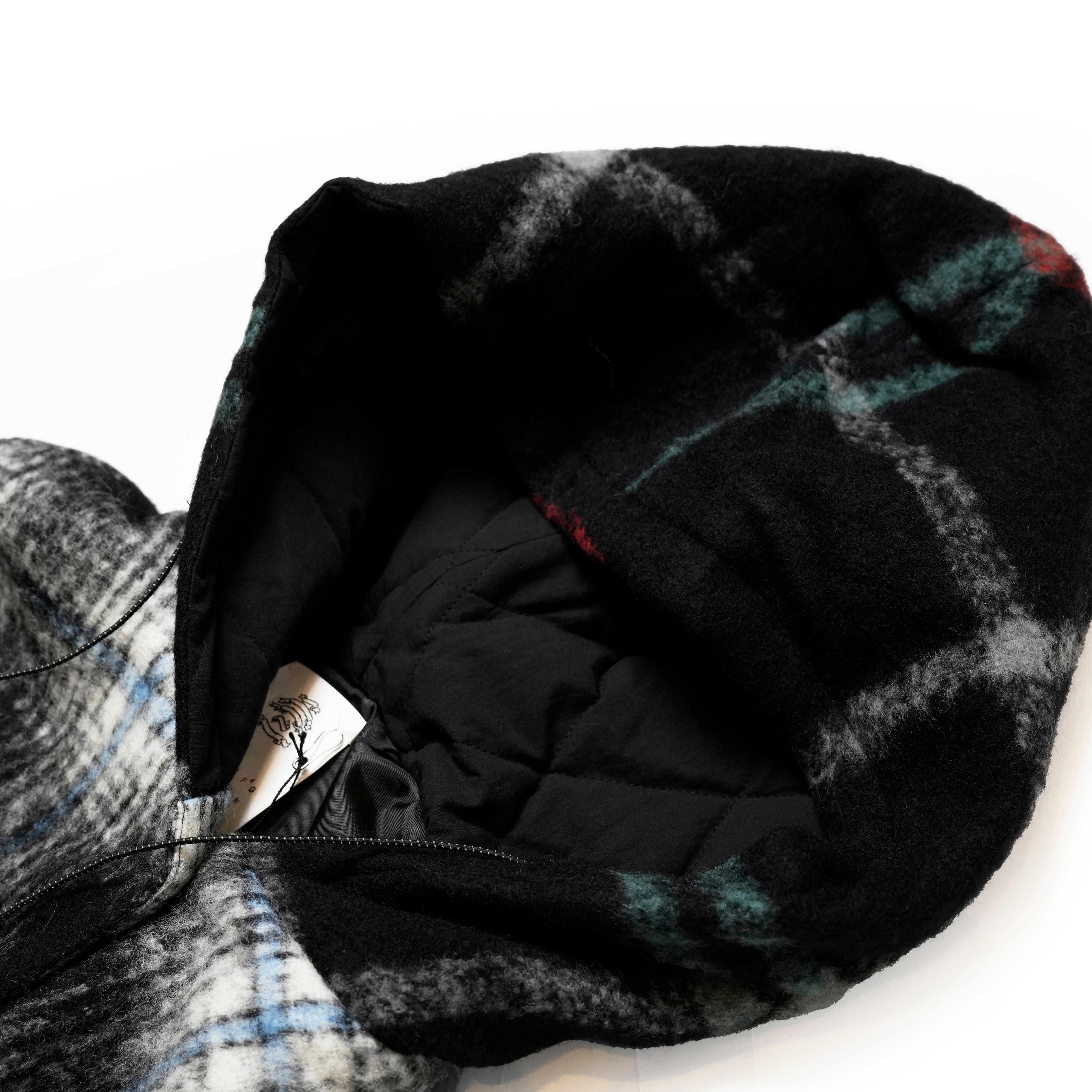 SF24AW-06_BLACK | Wool Shaggy Coach Coat | Color:Black【STOF_ストフ】【archive】