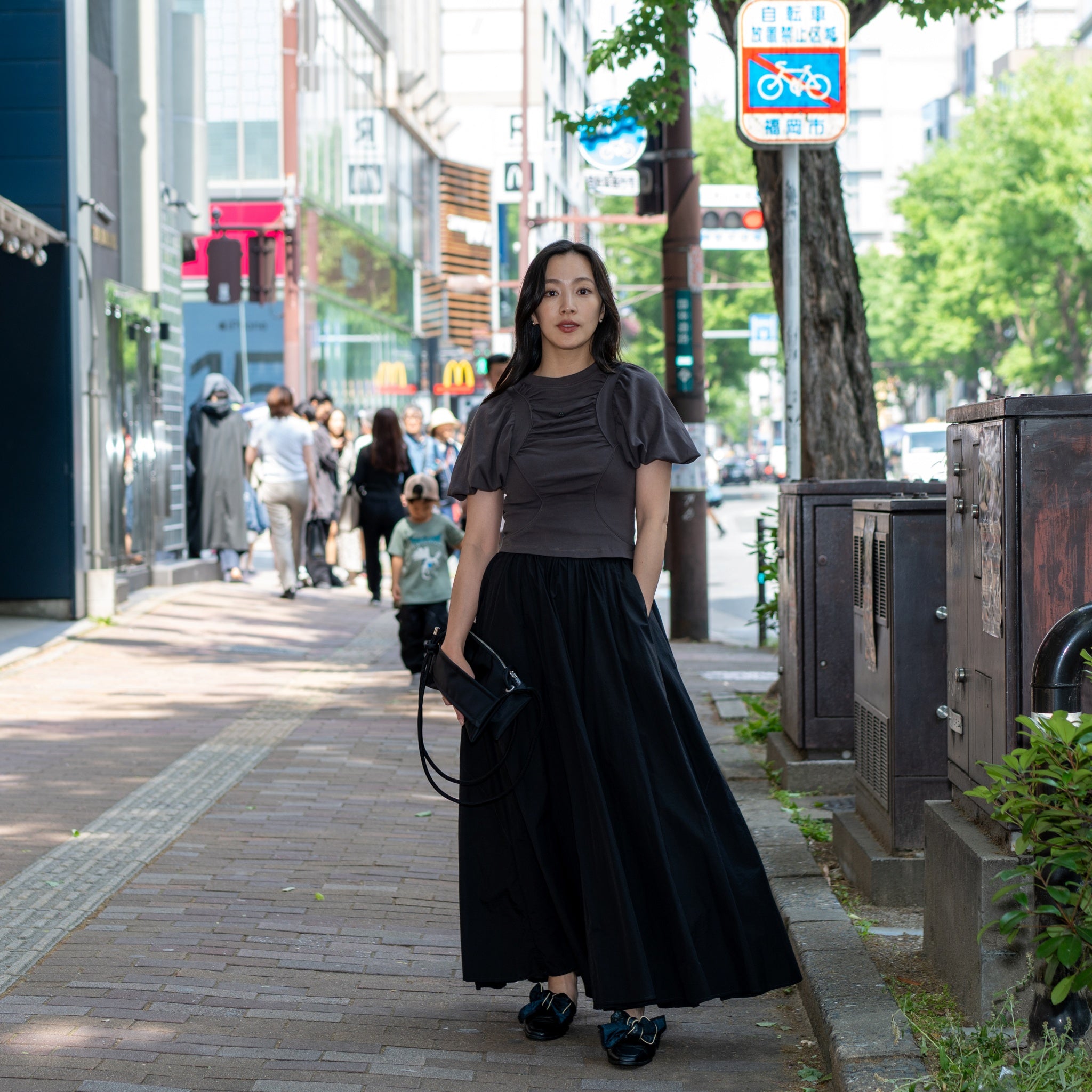 FB001 | クラッチショルダーバッグ – Black / Pink | FULAT