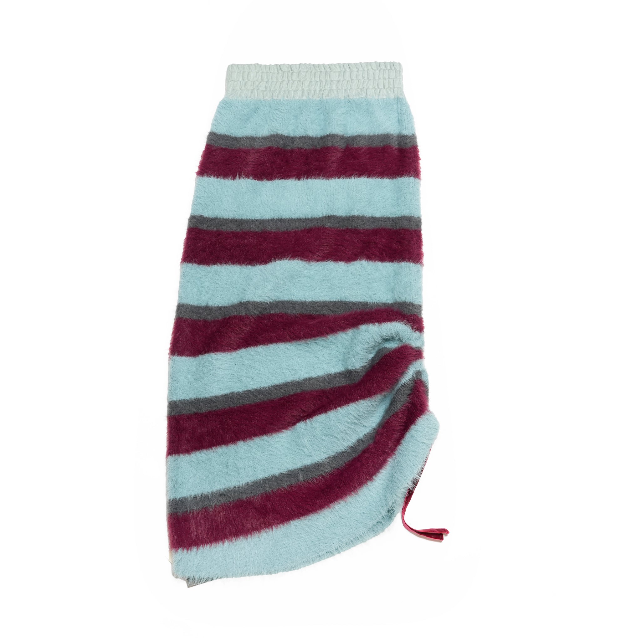 Feather Knit Skirt-Multi Border | Color:マルチボーダー【AMBERGLEAM_アンバーグリーム】1330151113