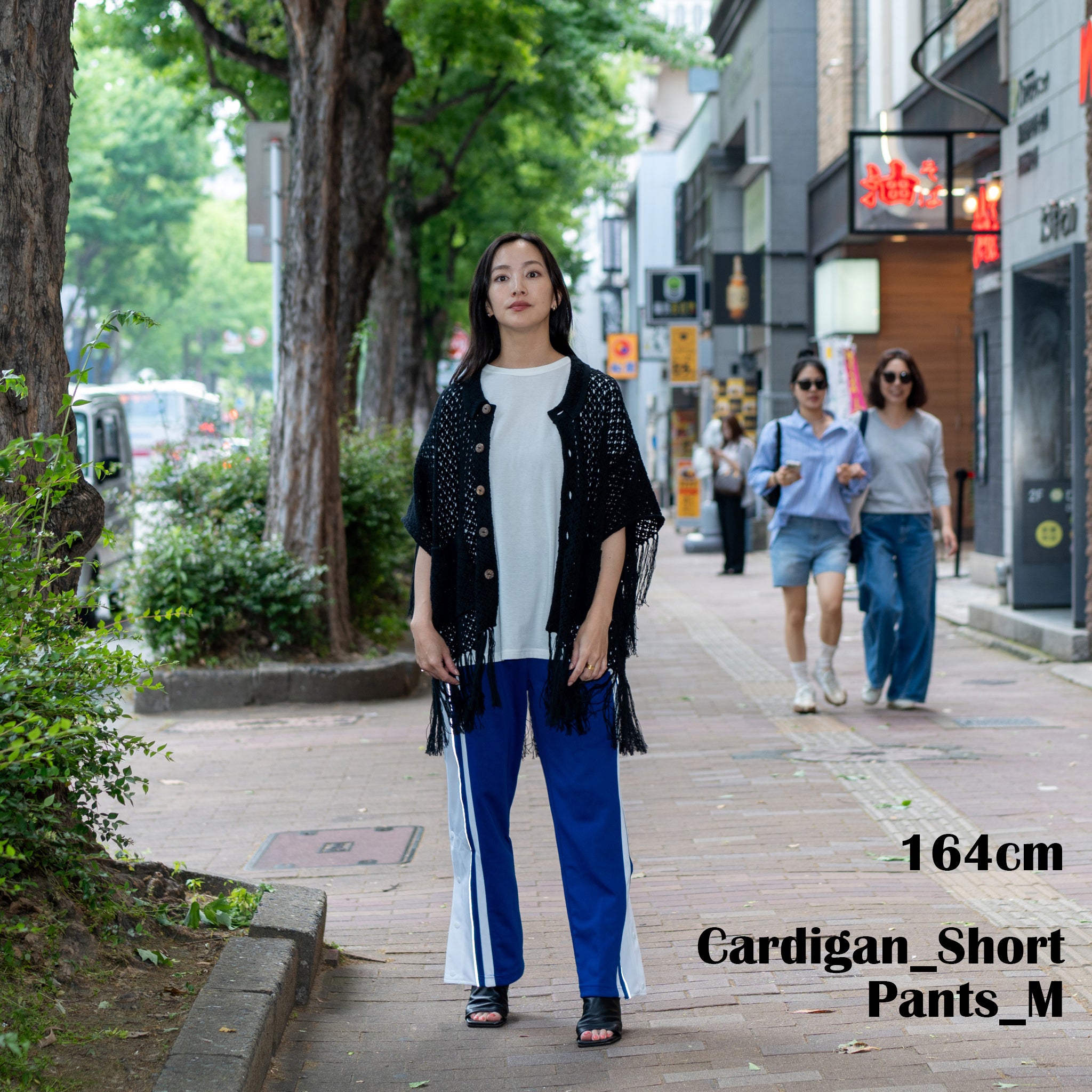 Fringe Cotton Knit Shirt フリンジコットンニットシャツ | Color:Black / Natural / Amethyst / Cosmos | Size:Short/Medium【AMBERGLEAM_アンバーグリーム】| 1185141313
