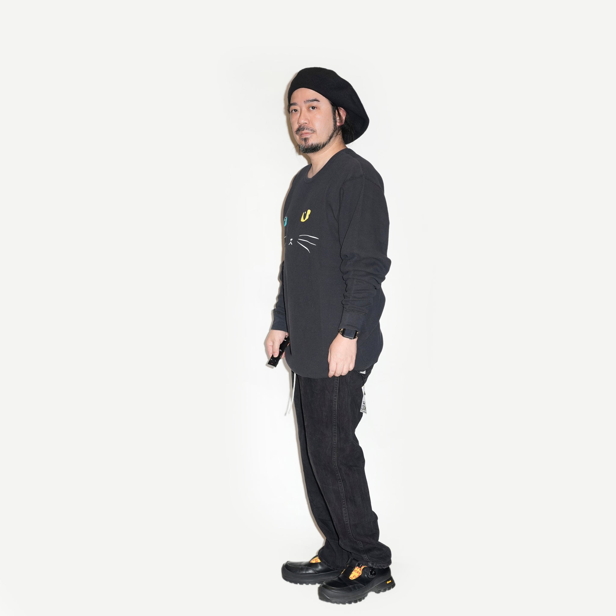 tl25s018_Odd Eye | Rock Face ls thermal | Color:Odd Eye【THRIFTY LOOK_スリフティールック】