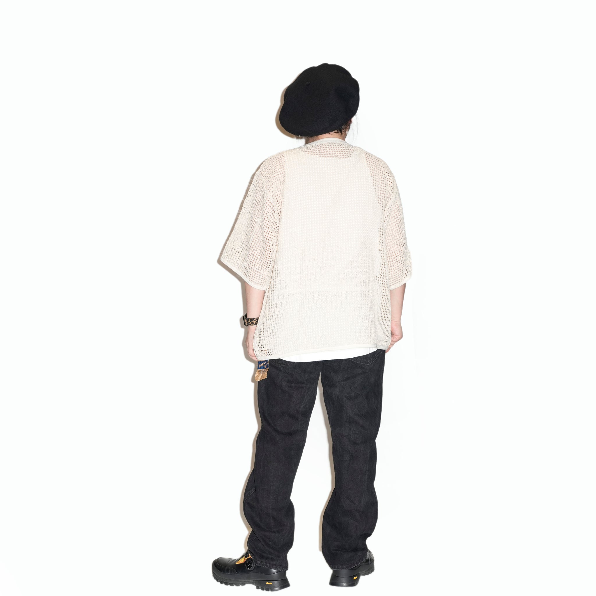 AM-2513004_Ecru | Cotton Mesh Tee | Color:Ecru【ARMY TWILL_アーミーツイル】