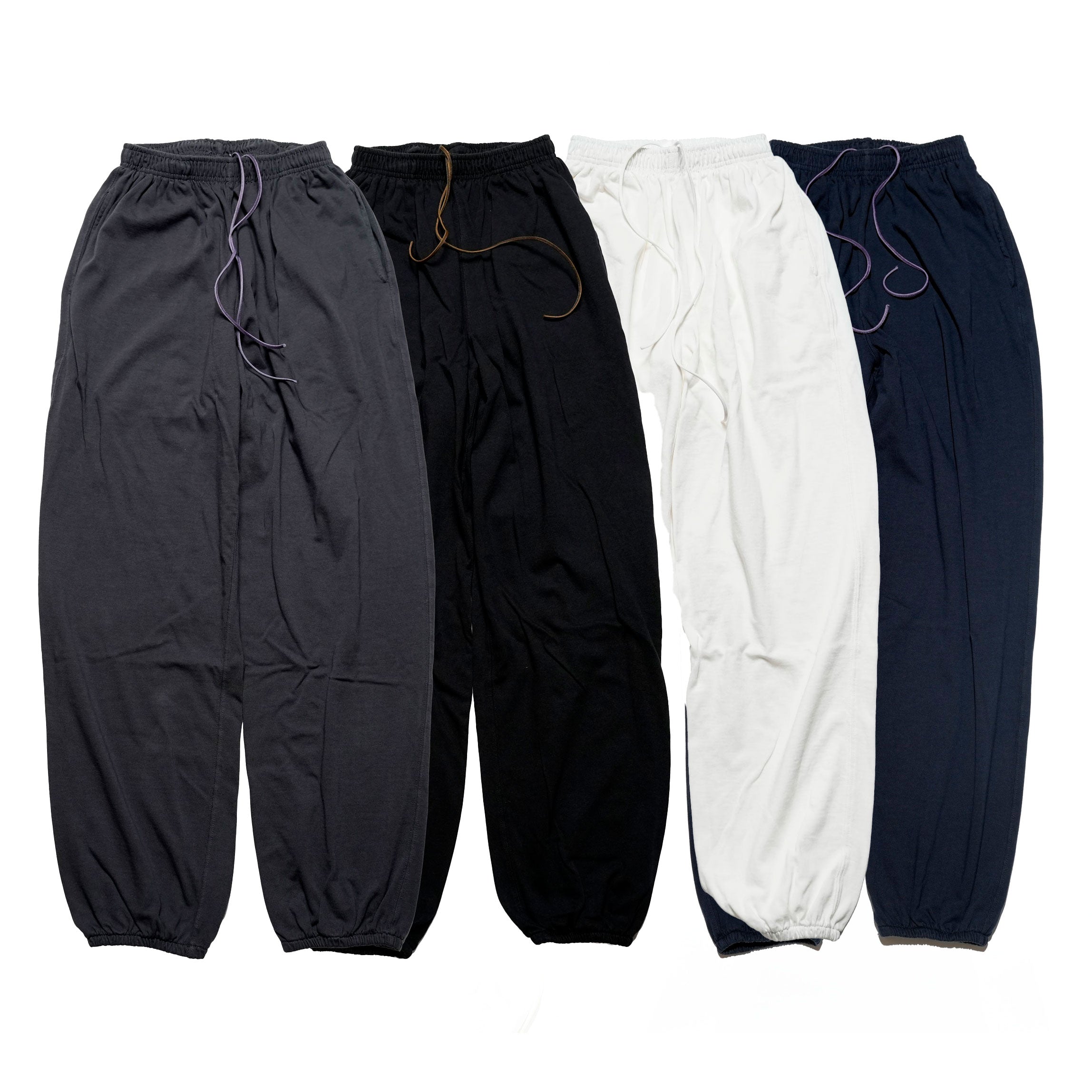 cstm03 | Heavy Coton Sweat Pants | Color:#White,#Black,#Navy,#Charcoal | Size:M/L/XL | 【Smoke T One】【ONE CS FITS ALL】