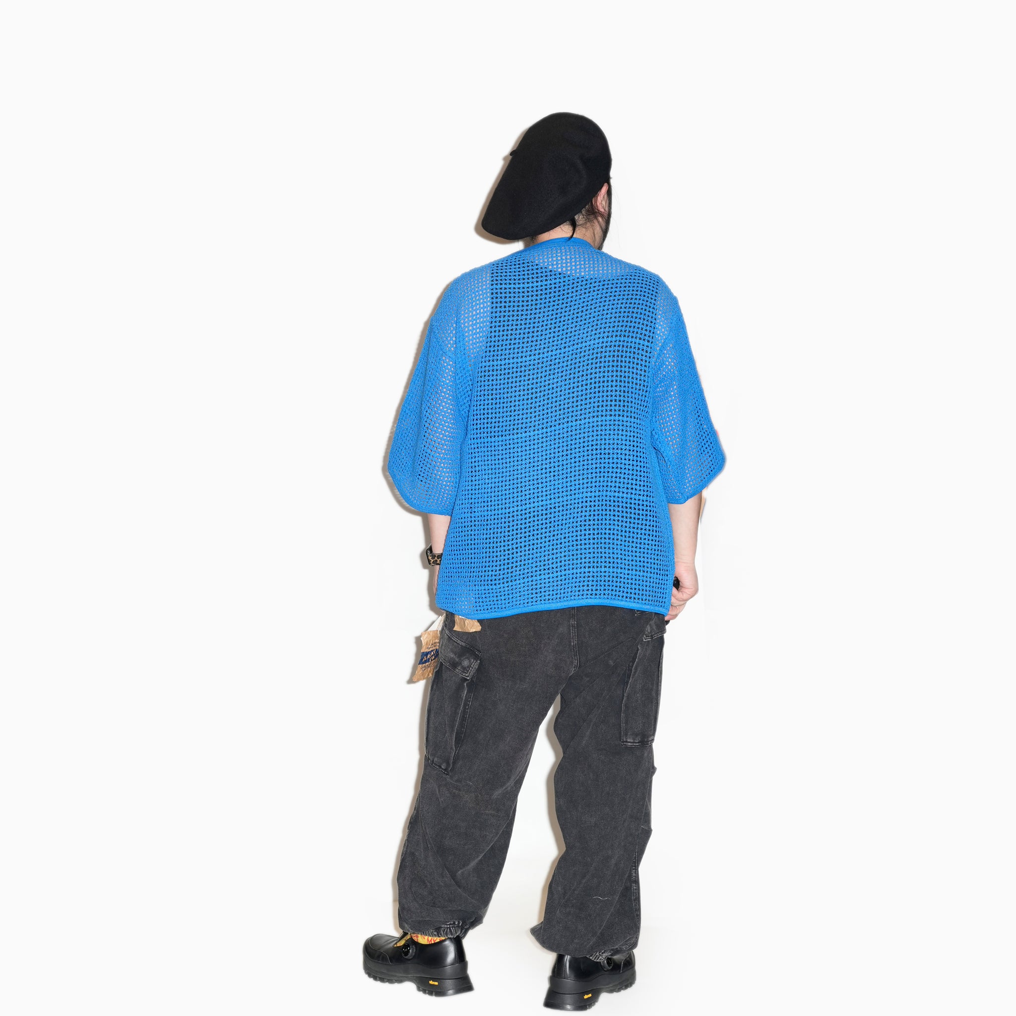 AM-2513004_Blue | Cotton Mesh Tee | Color:Blue【ARMY TWILL_アーミーツイル】