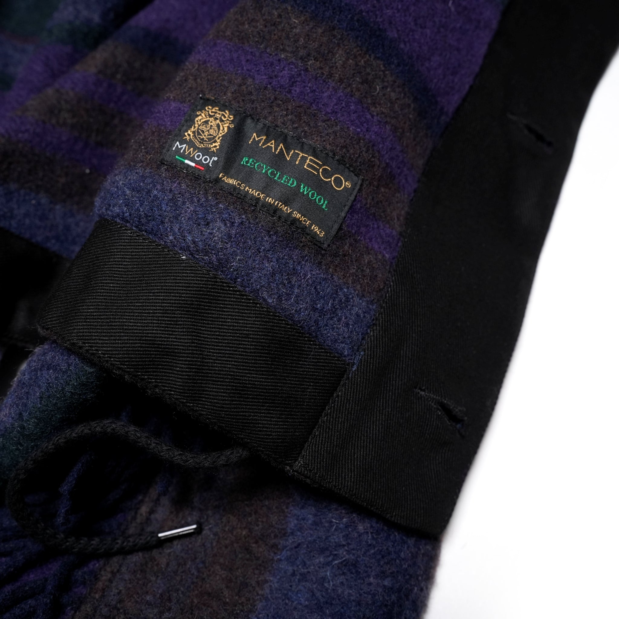 J-W-B-001-BKW-751-W24_DARK BROWN/MULTI | NUCLEAR JACKET BLANKET WOOL | Color:Dark Brown/Multi【EAT DUST】