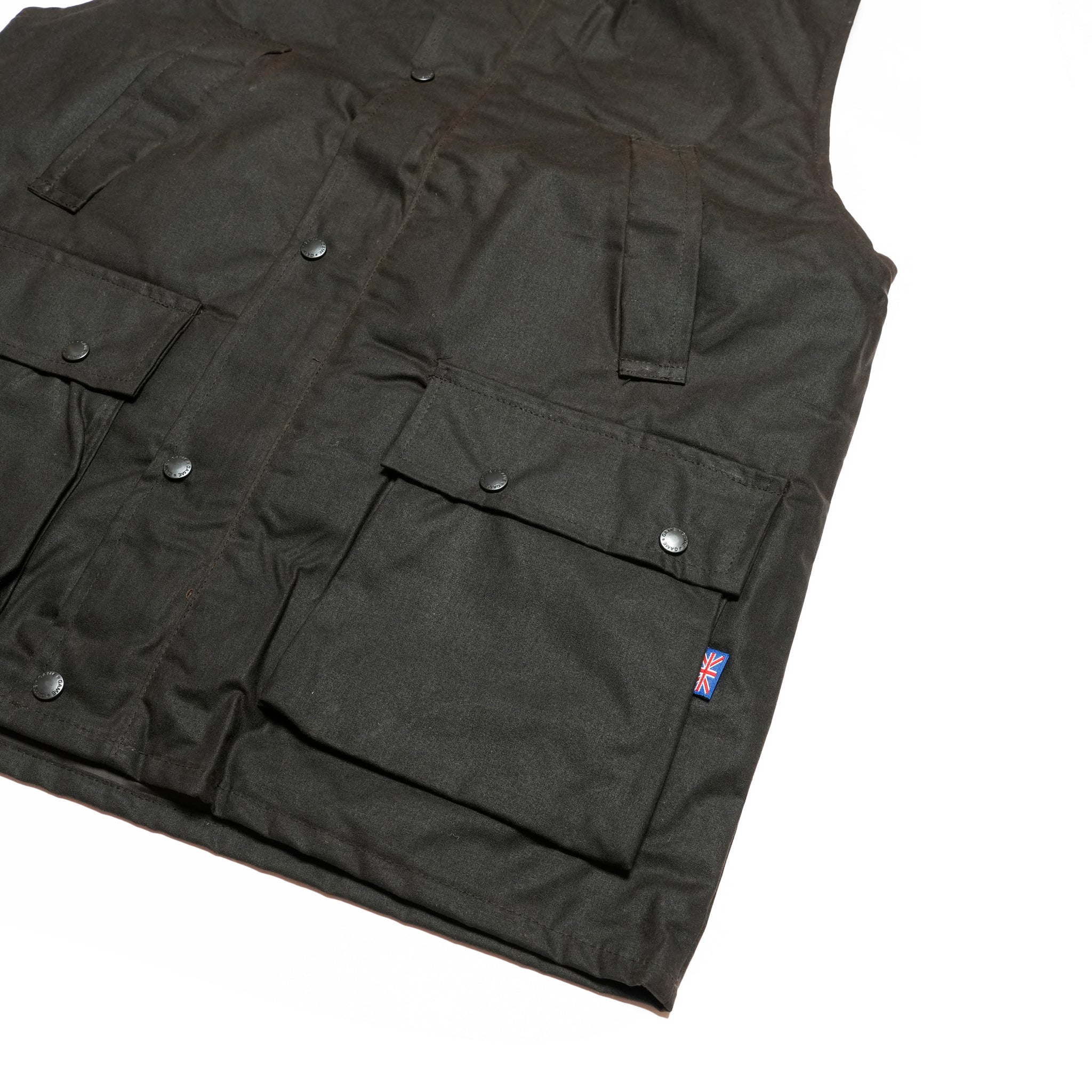Game Classic Wax Gilet | Color_Brown/Olive 【 Game Technical Apparel】