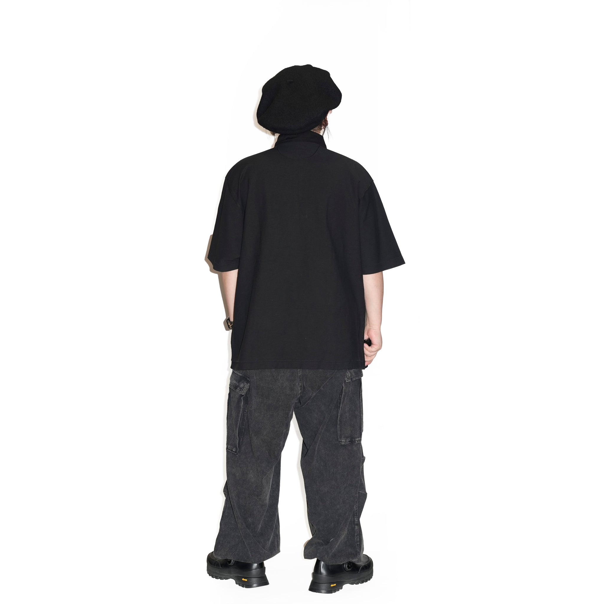 AM-2513008_Black | Back Jersey Half Sleeve Pullover Shirt | Color:Black【ARMY TWILL_アーミーツイル】
