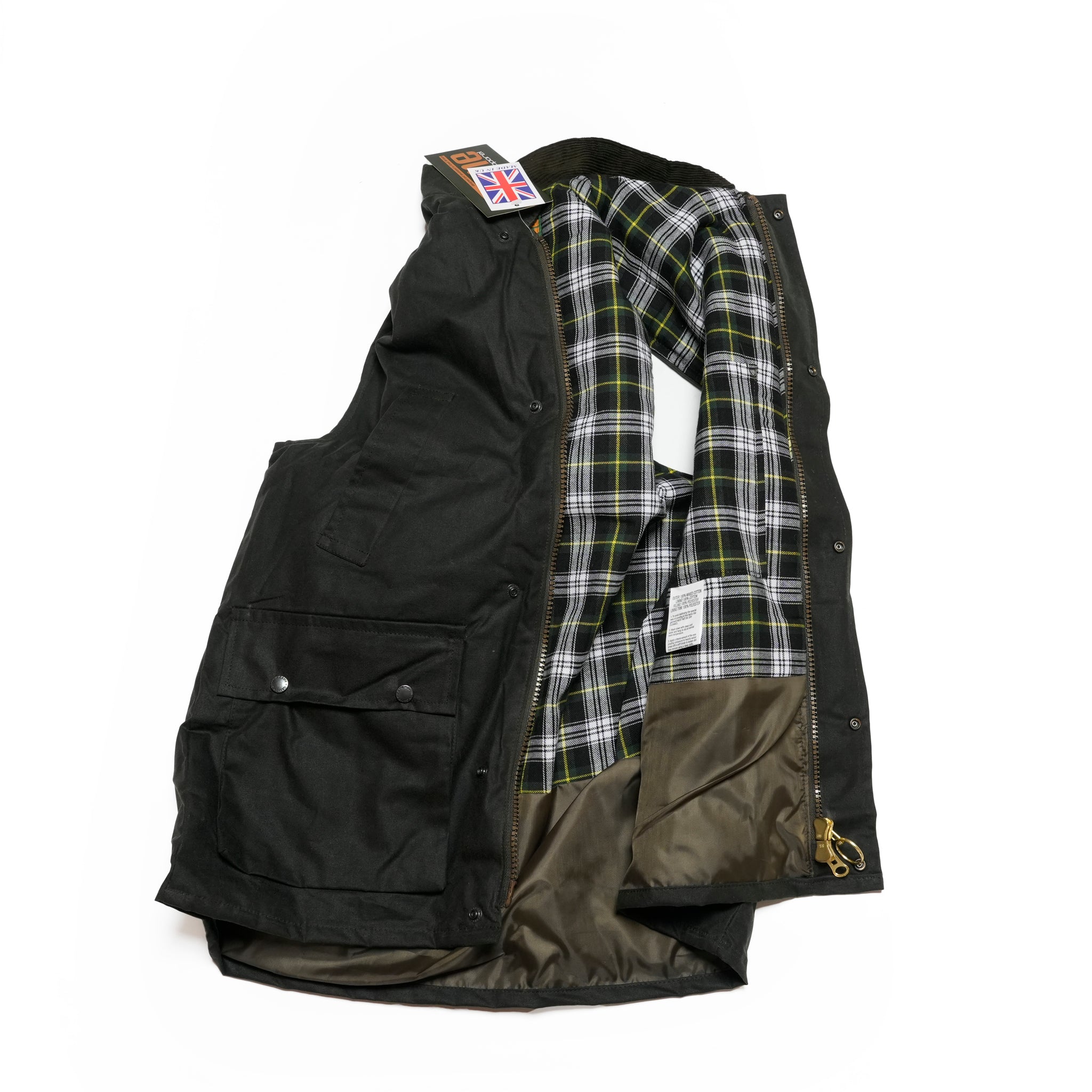 Game Classic Wax Gilet | Color_Brown/Olive 【 Game Technical Apparel】