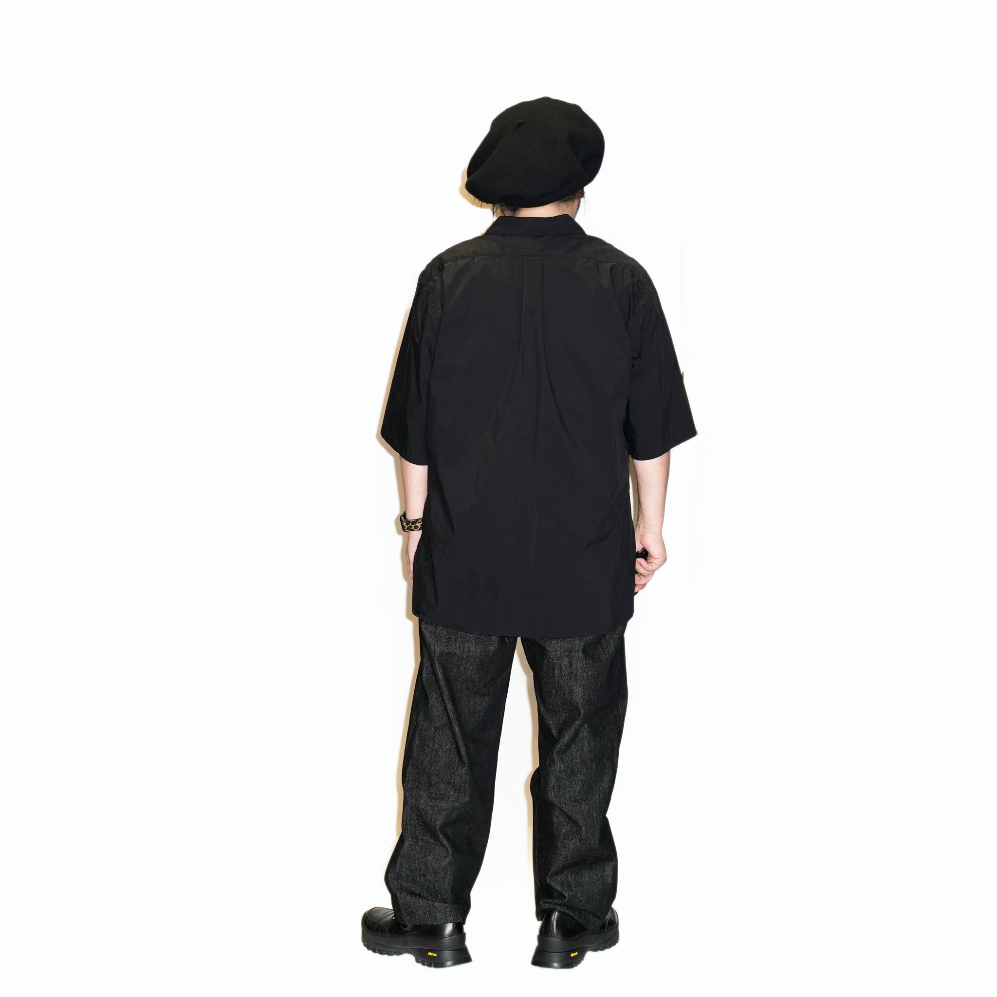 RGS-04_Black | SKIPPER SHIRT-TYPEWRITER | Color:Black【CATTA SHIRTS_カッタ シャツ】