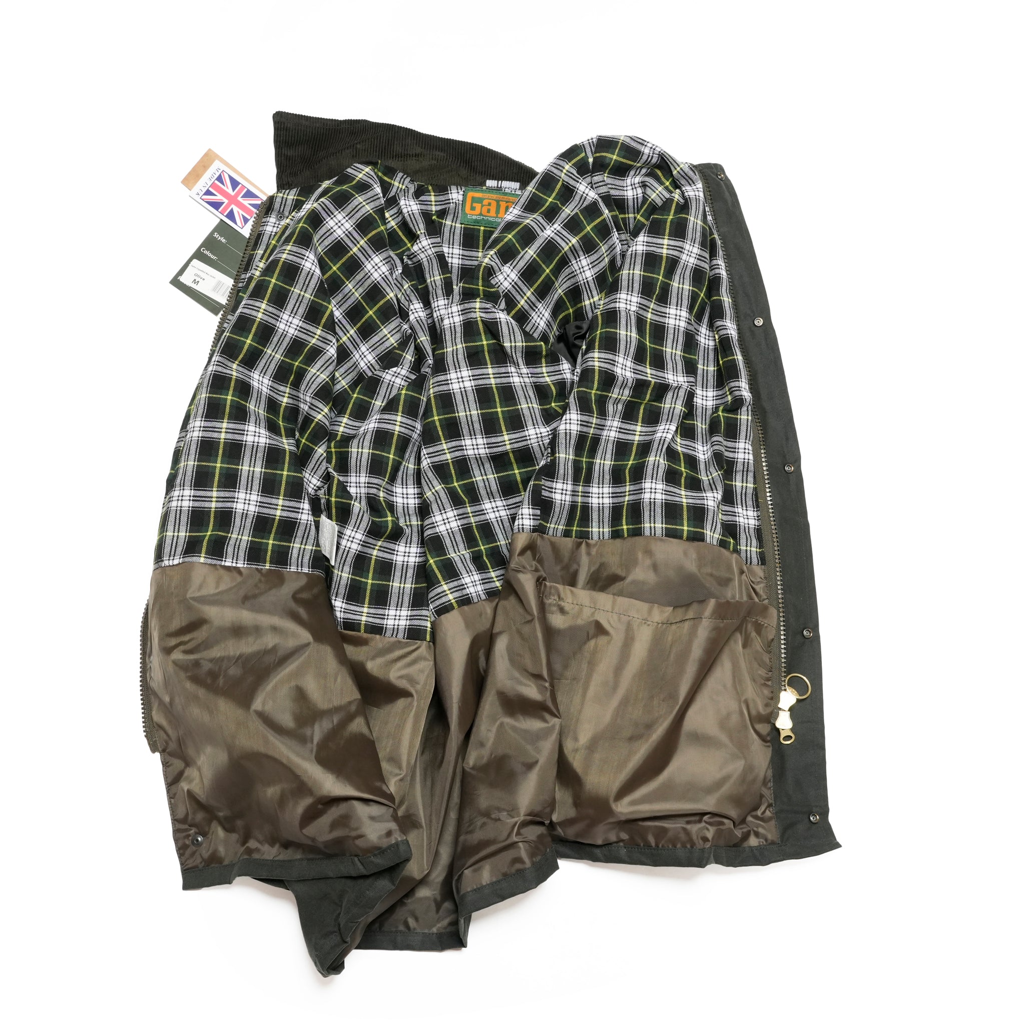 Game Classic Unpadded Lightweight Wax Jacket | Color:Black/Olive【 Game Technical Apparel】