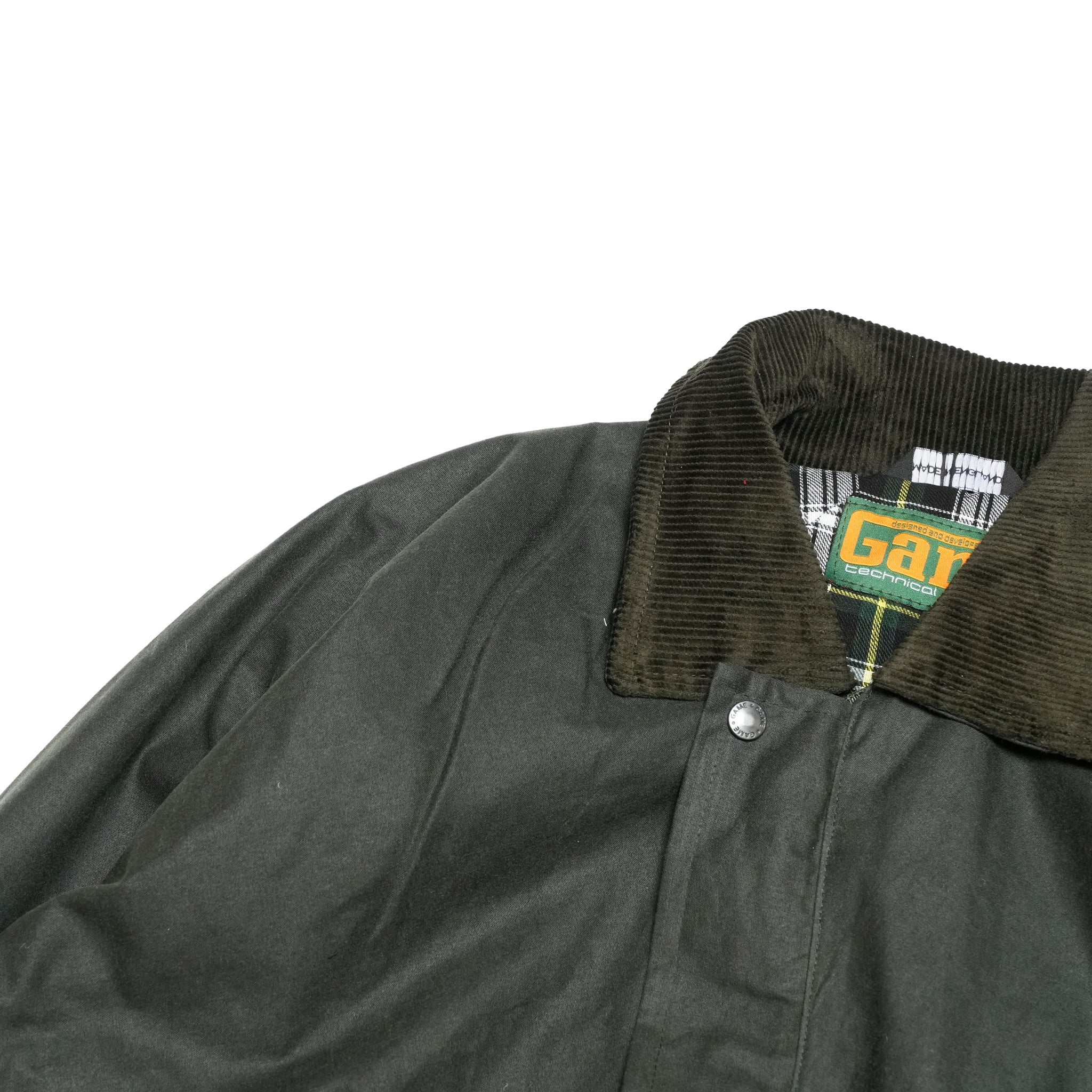 Game Classic Unpadded Lightweight Wax Jacket | Color:Black/Olive【 Game Technical Apparel】