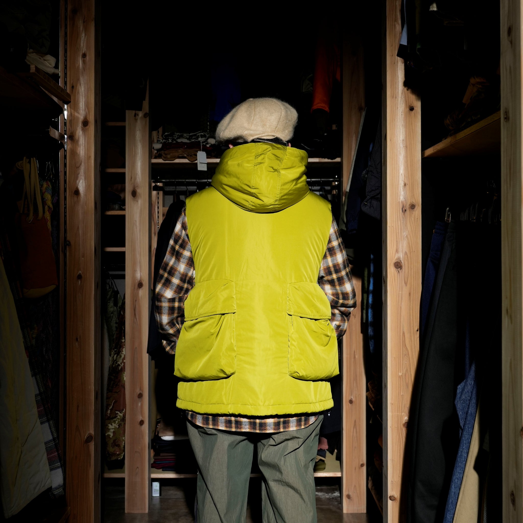 HYATT PUFF VEST – Lime | KELEN MEN