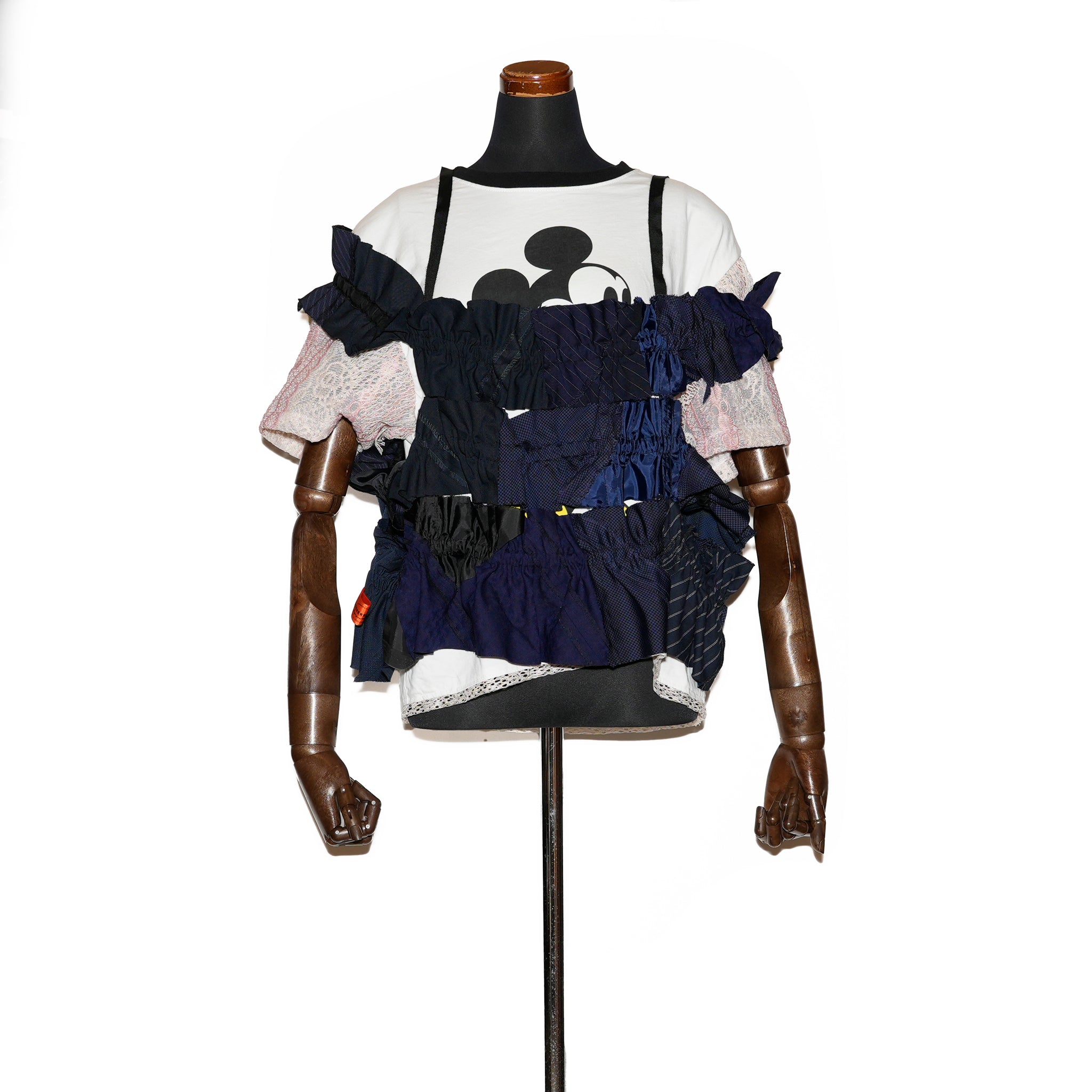 AT-234 | スーツパッチフリルキャミassort NVY | Color:Navy | Size-Free【REHERSALL_リハーズオール】【archive】