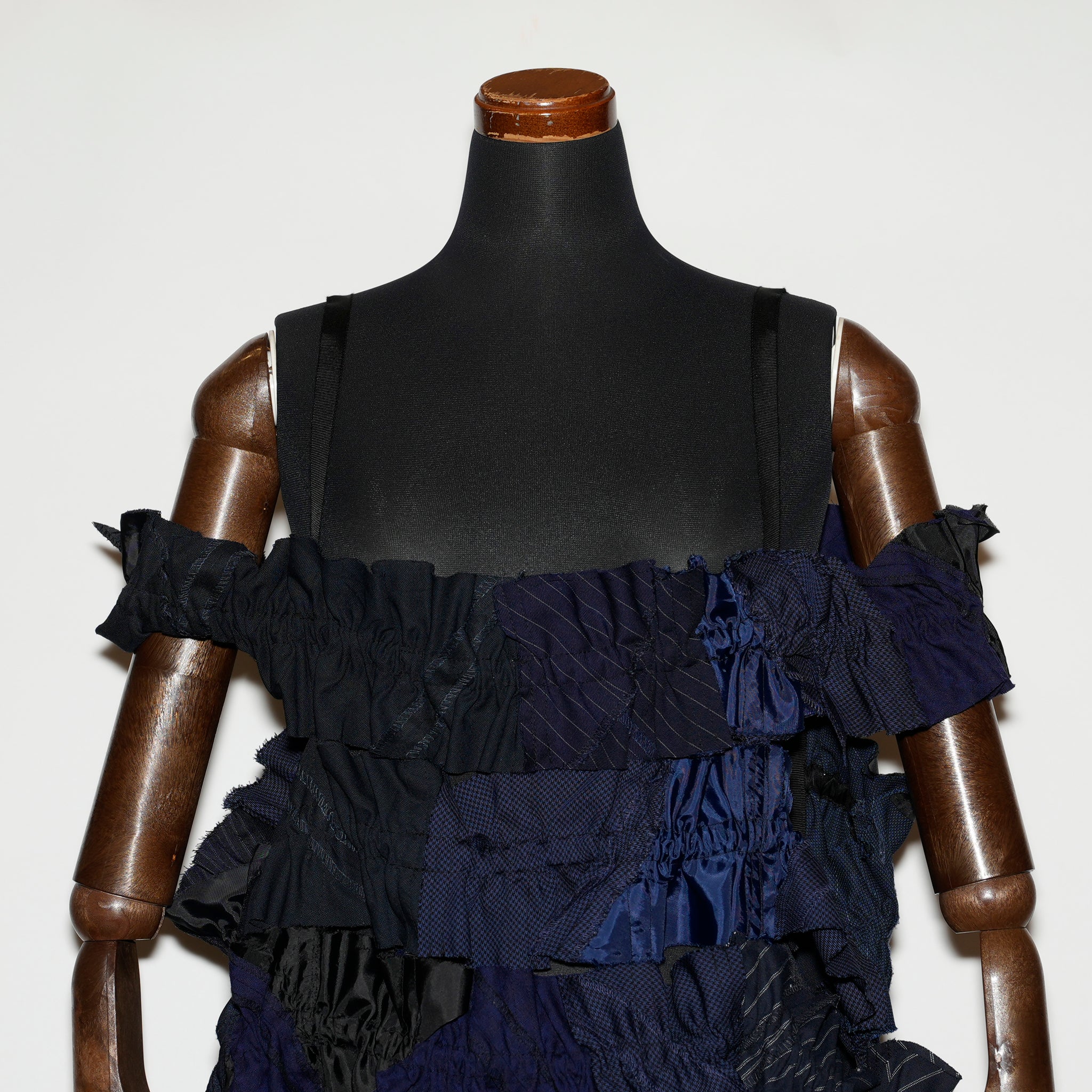 AT-234 | スーツパッチフリルキャミassort NVY | Color:Navy | Size-Free【REHERSALL_リハーズオール】【archive】