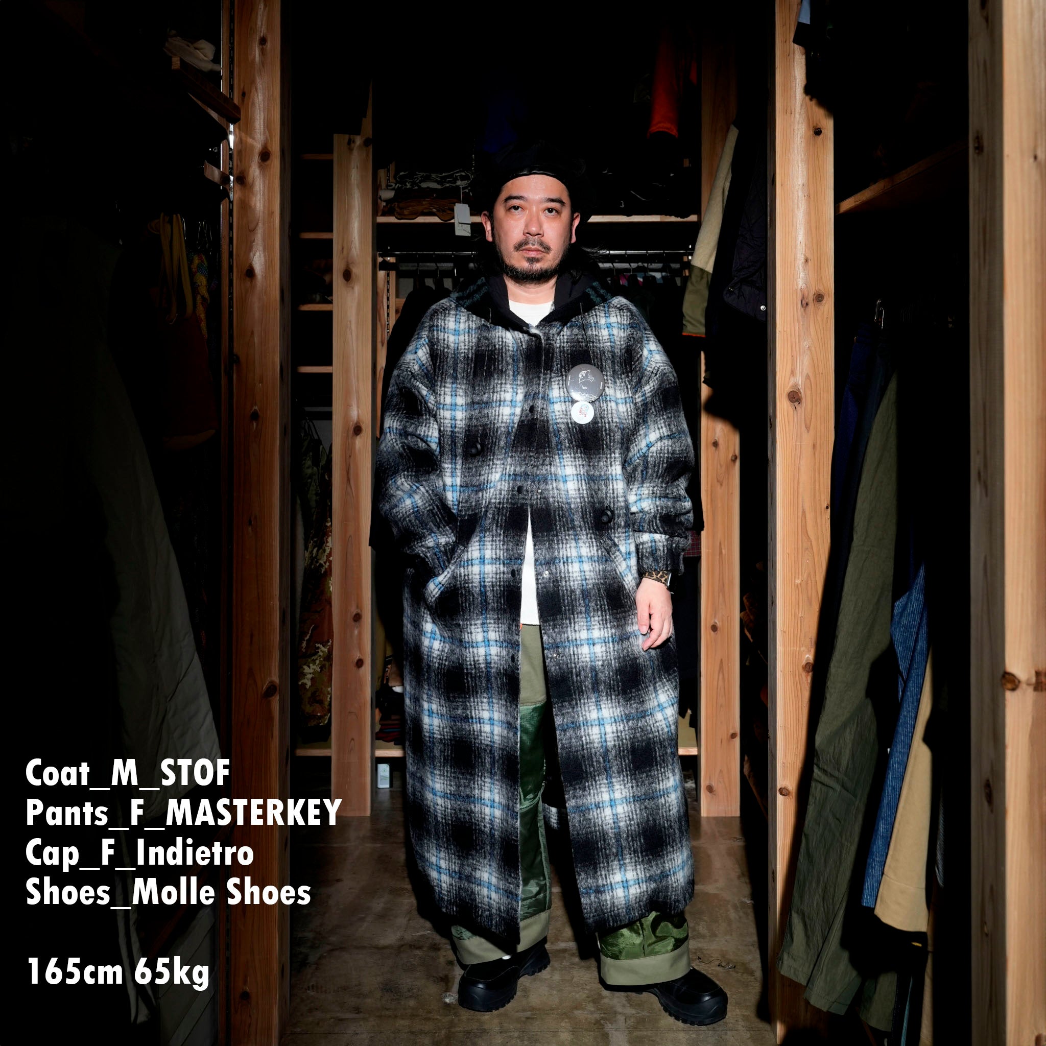 SF24AW-06_BLACK | Wool Shaggy Coach Coat | Color:Black【STOF_ストフ】【archive】