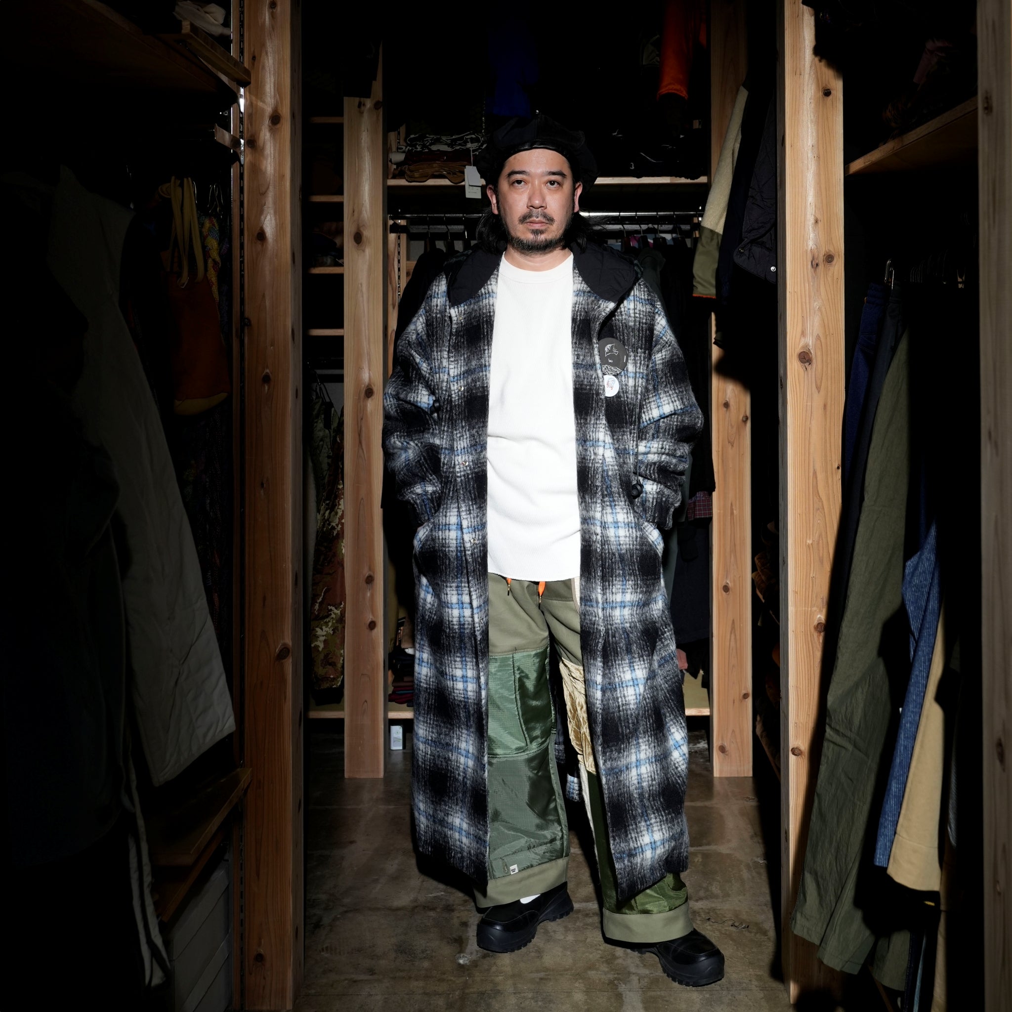 SF24AW-06_BLACK | Wool Shaggy Coach Coat | Color:Black【STOF_ストフ】【archive】