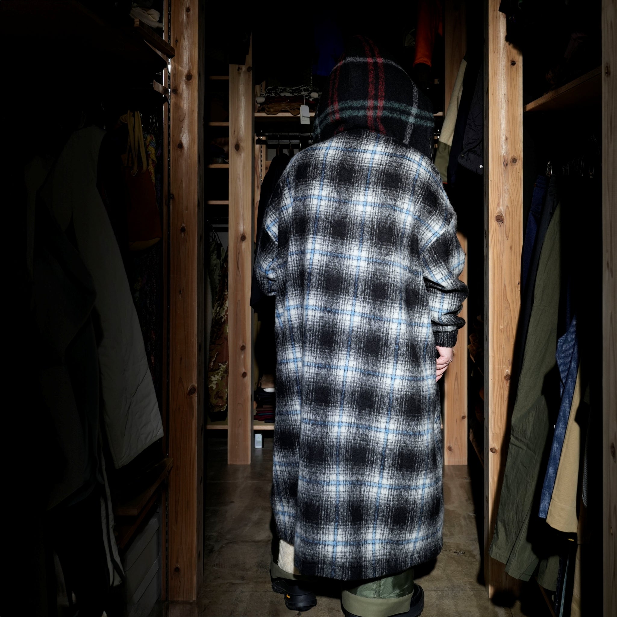 SF24AW-06_BLACK | Wool Shaggy Coach Coat | Color:Black【STOF_ストフ】【archive】