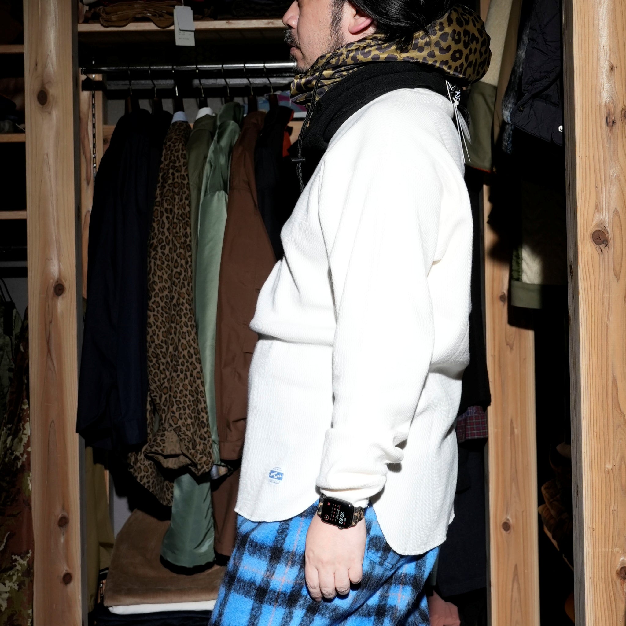 md24f019tn_leopard | TAION&MADDEN 5way balaclava | Color:Leopard【MADE IN STANDARD_メイドインスタンダード】