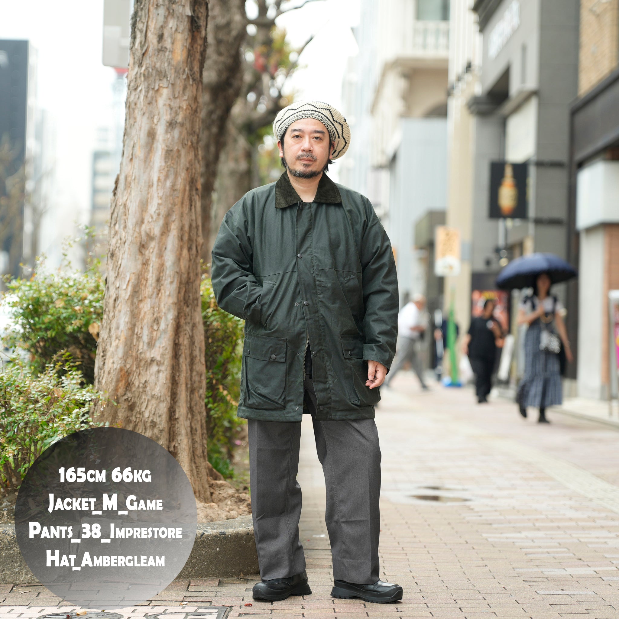 Game Classic Unpadded Lightweight Wax Jacket | Color:Black/Olive【 Game Technical Apparel】